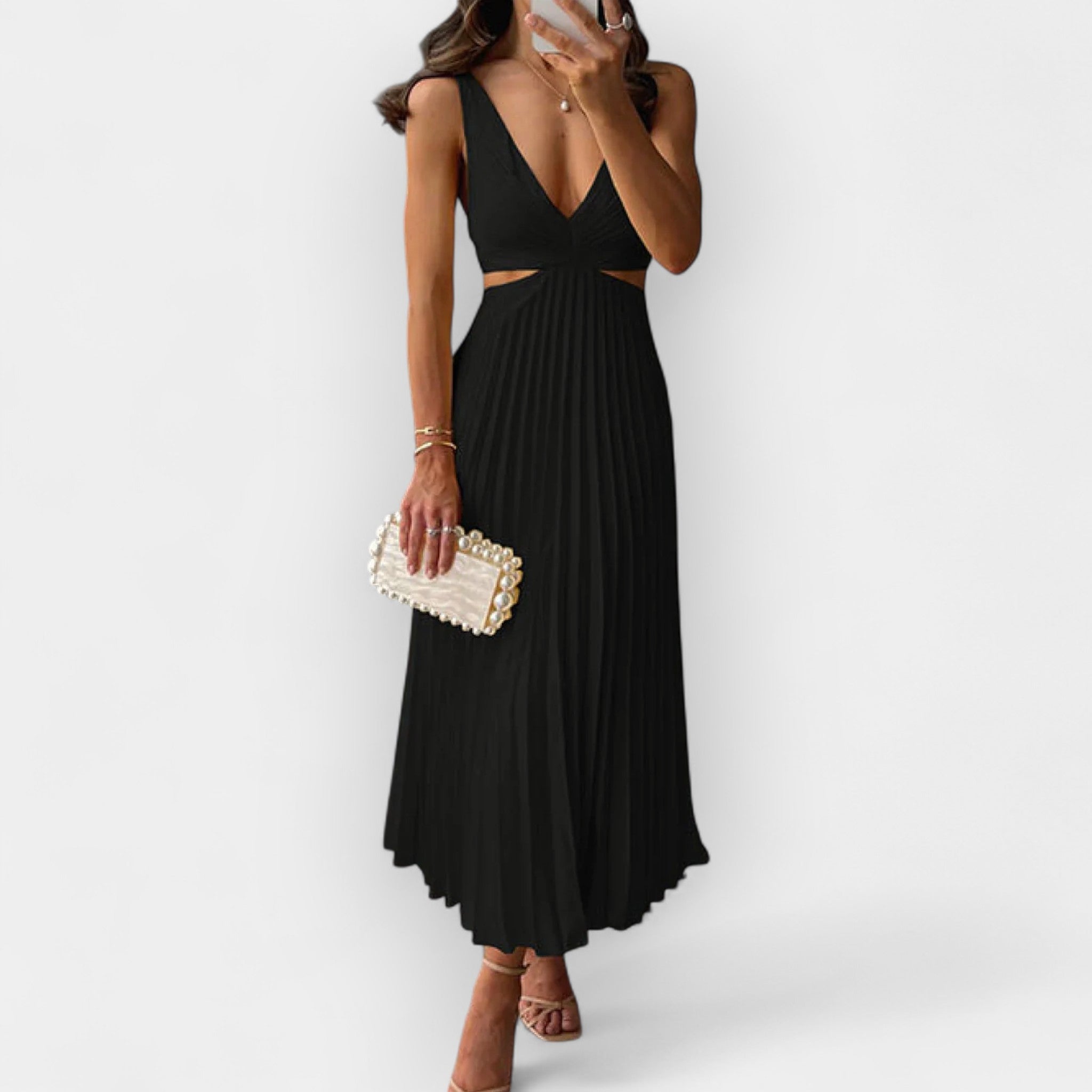Rochie midi strălucitoare