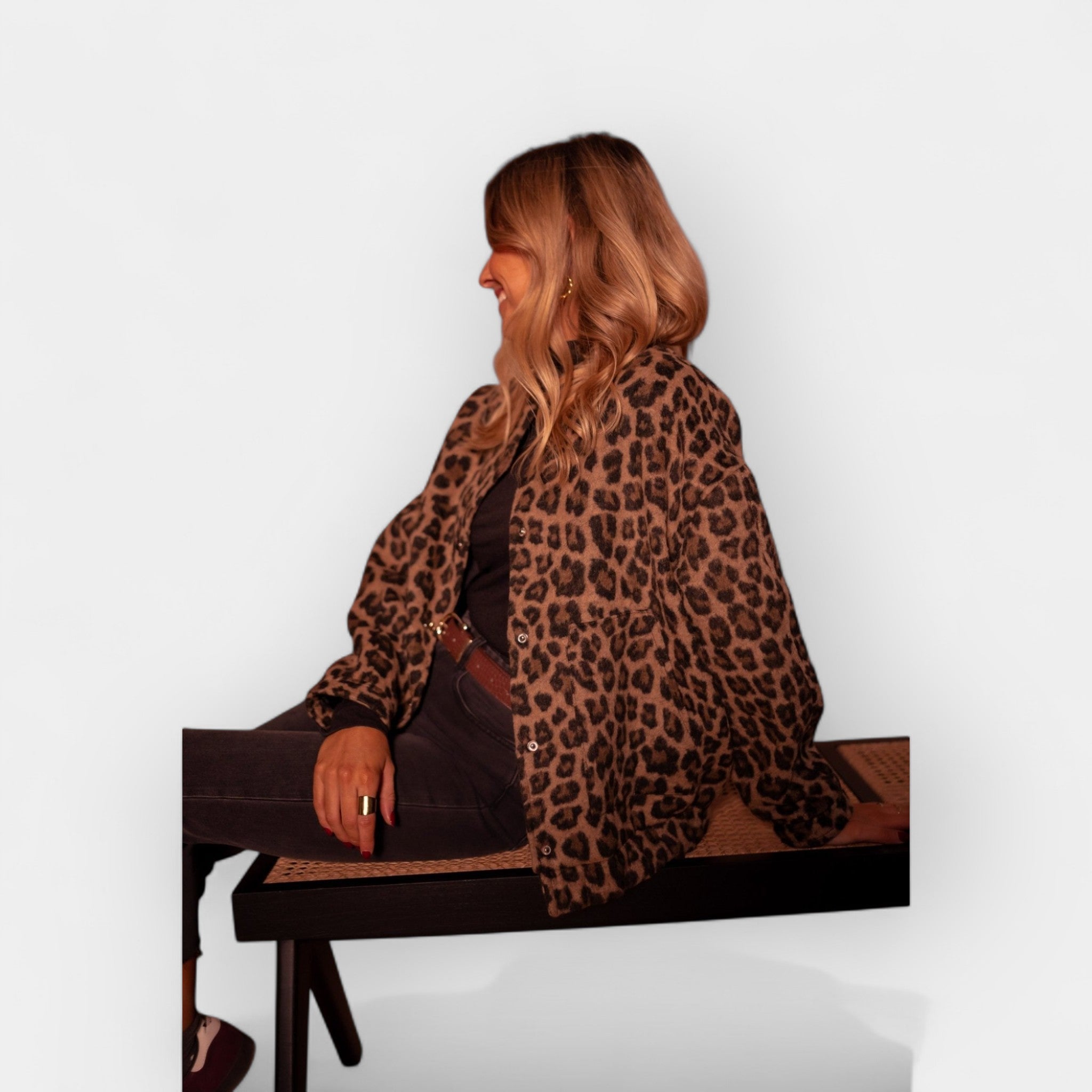 Stylish Leopard Print Jacket