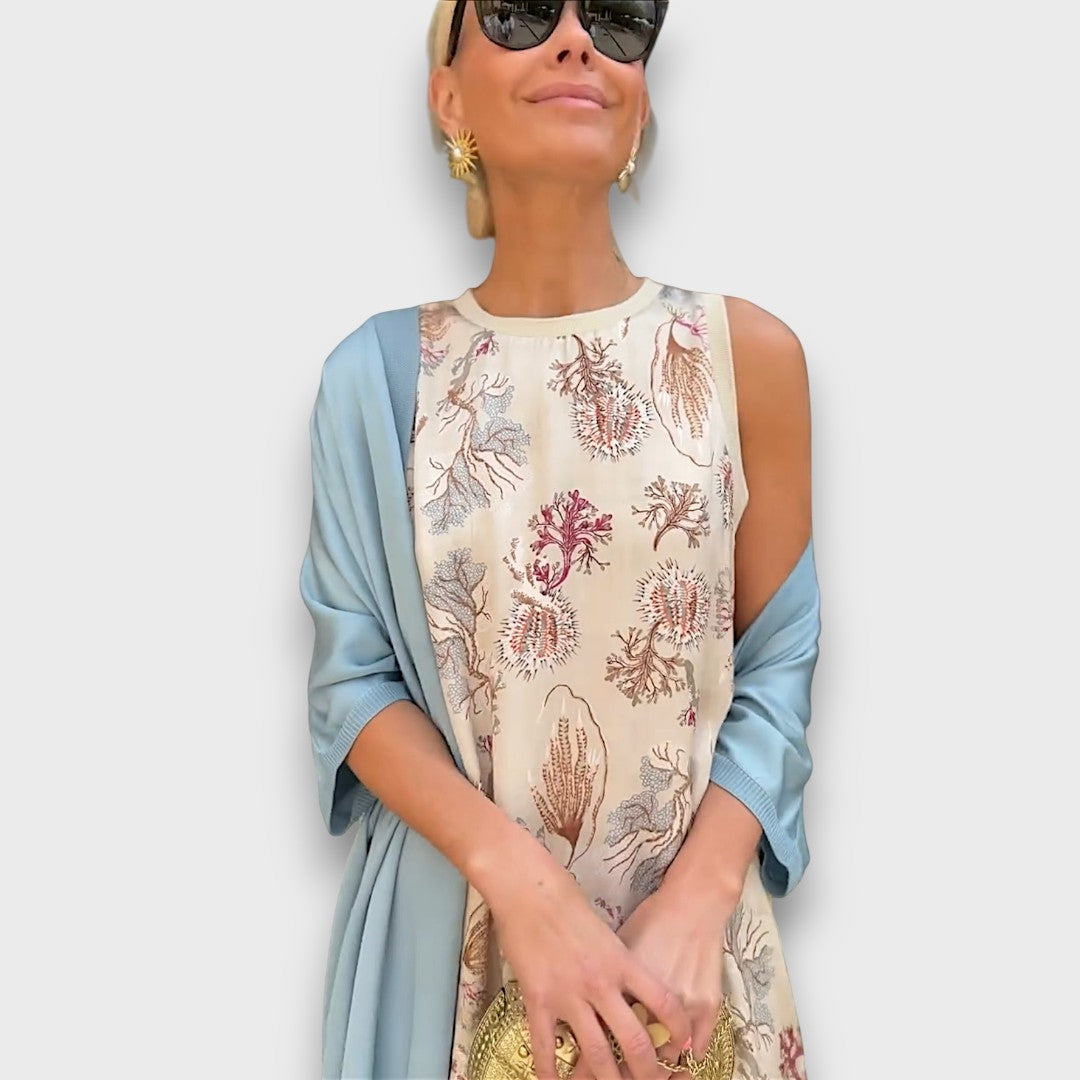 Lindiwe – Elegant Maxi Dress with Cardigan