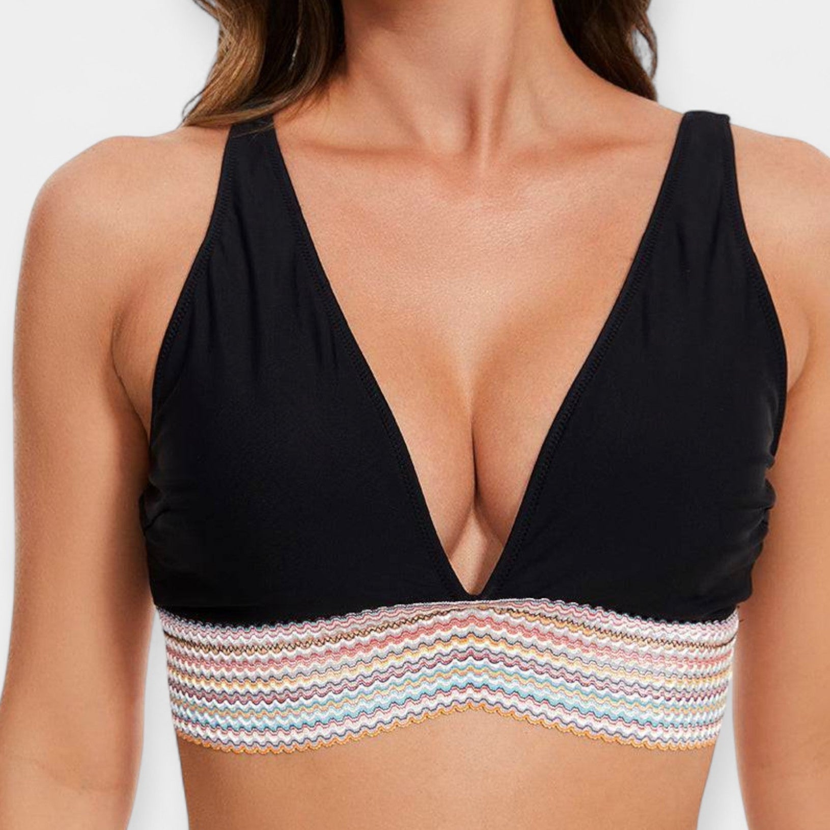 Bikini cu talie înaltă și burete