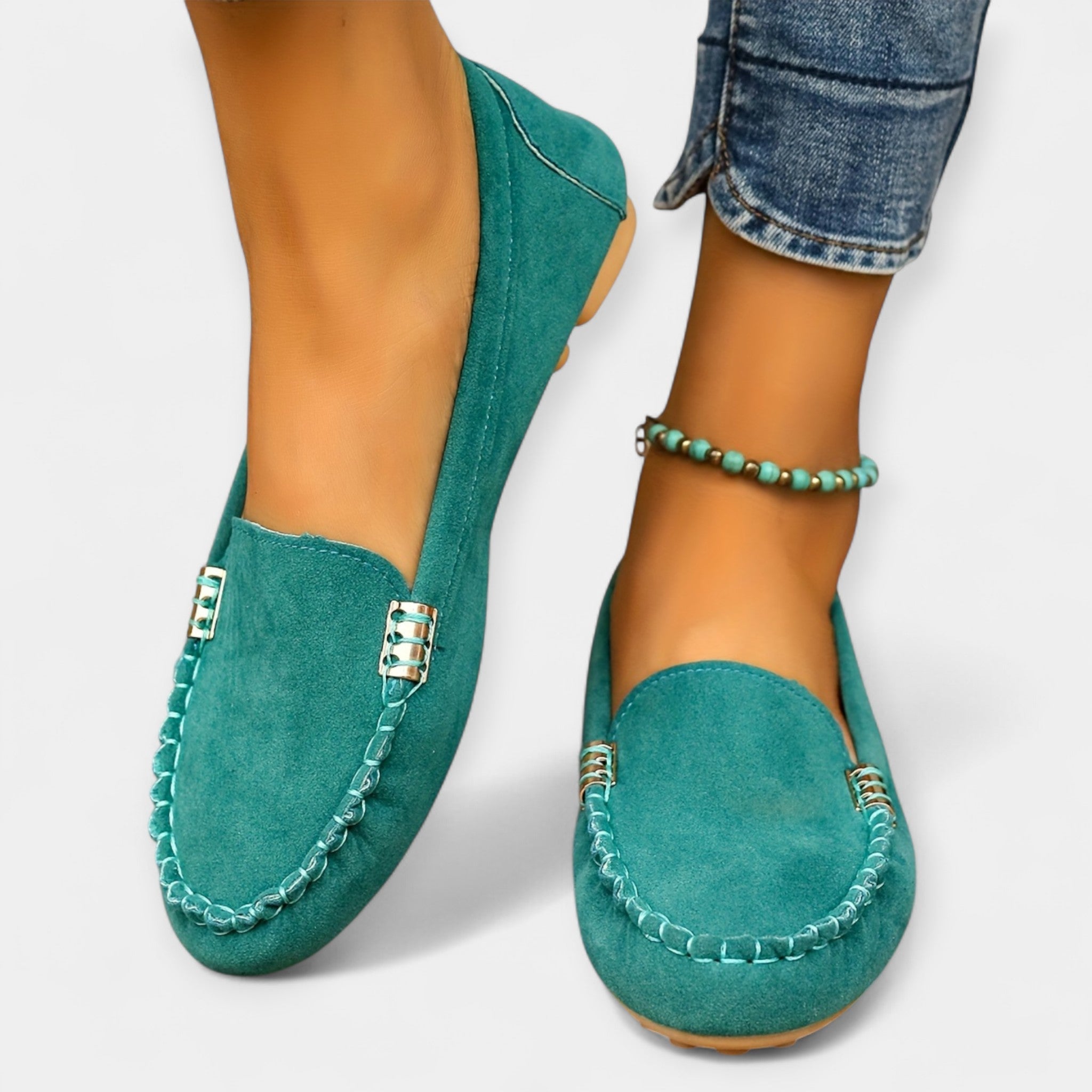 Loafers cu detaliu metalic
