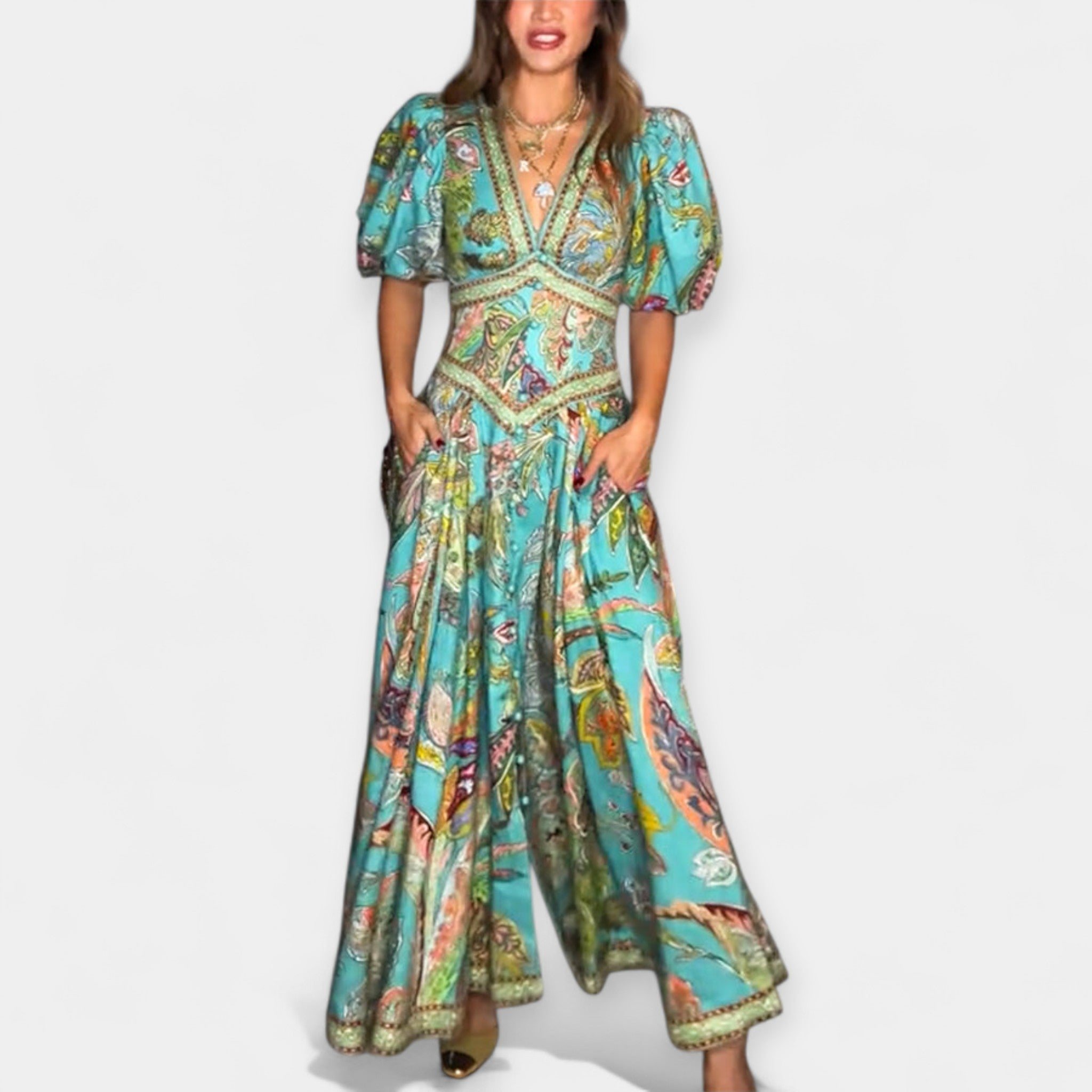 Lucia – Airy Dress with Puffy Sleeves