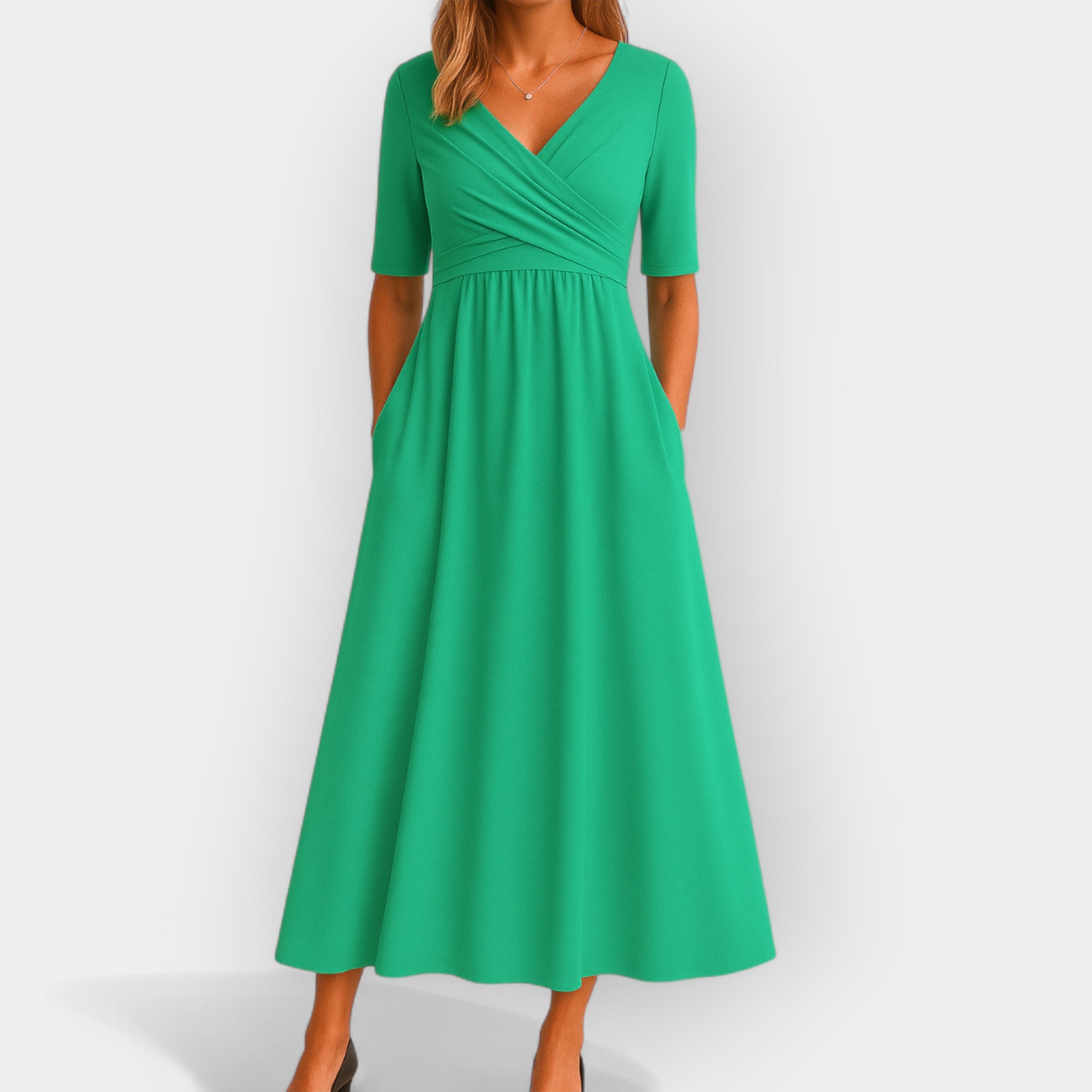 Katarina – Wrap Dress with Short Sleeves