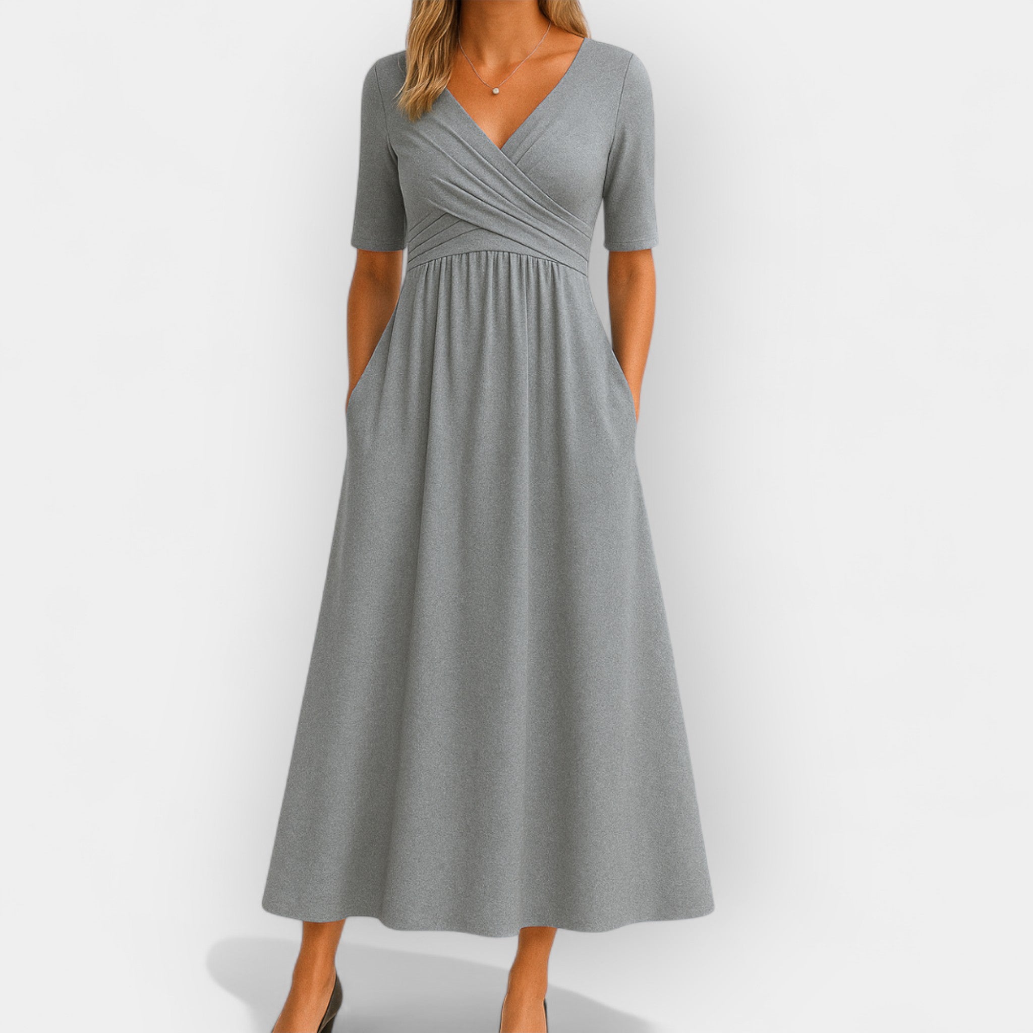 Katarina – Wrap Dress with Short Sleeves