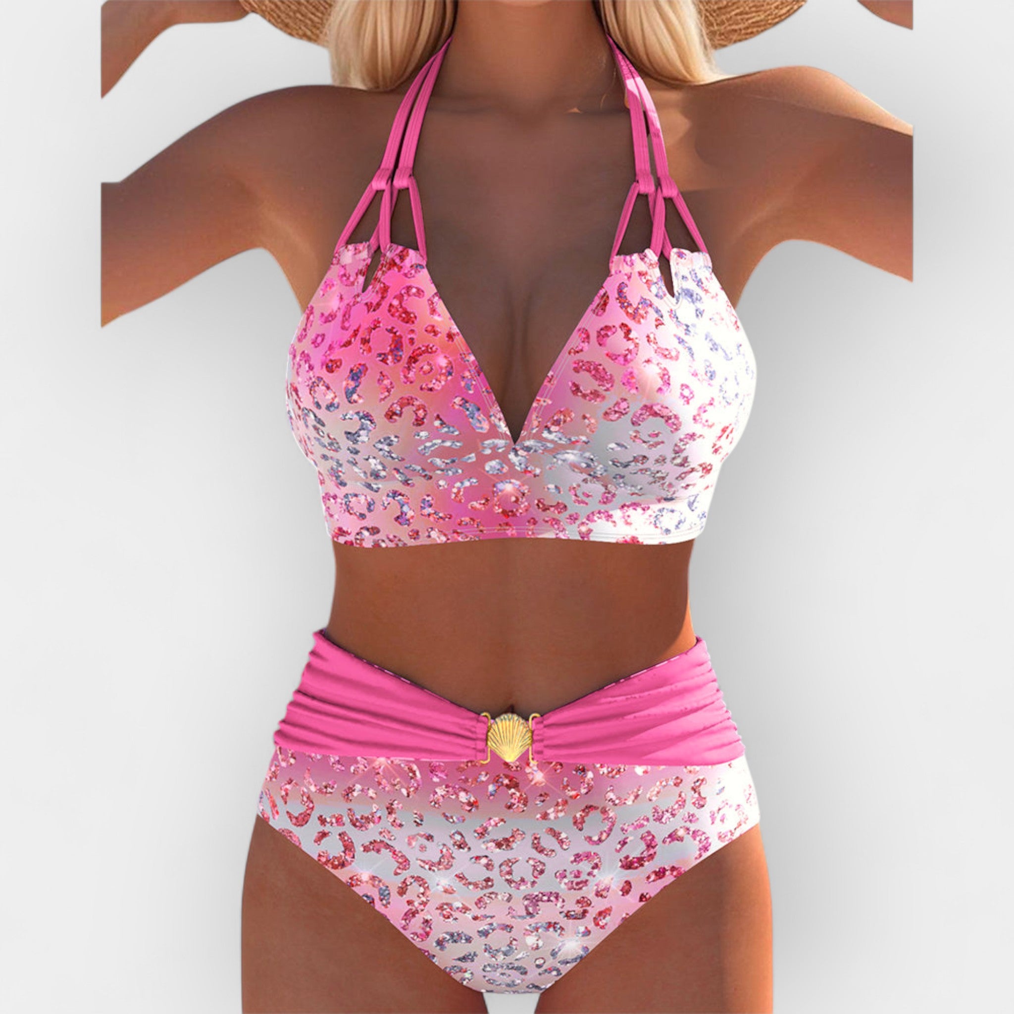 Bikini cu gât legat, stil seducător