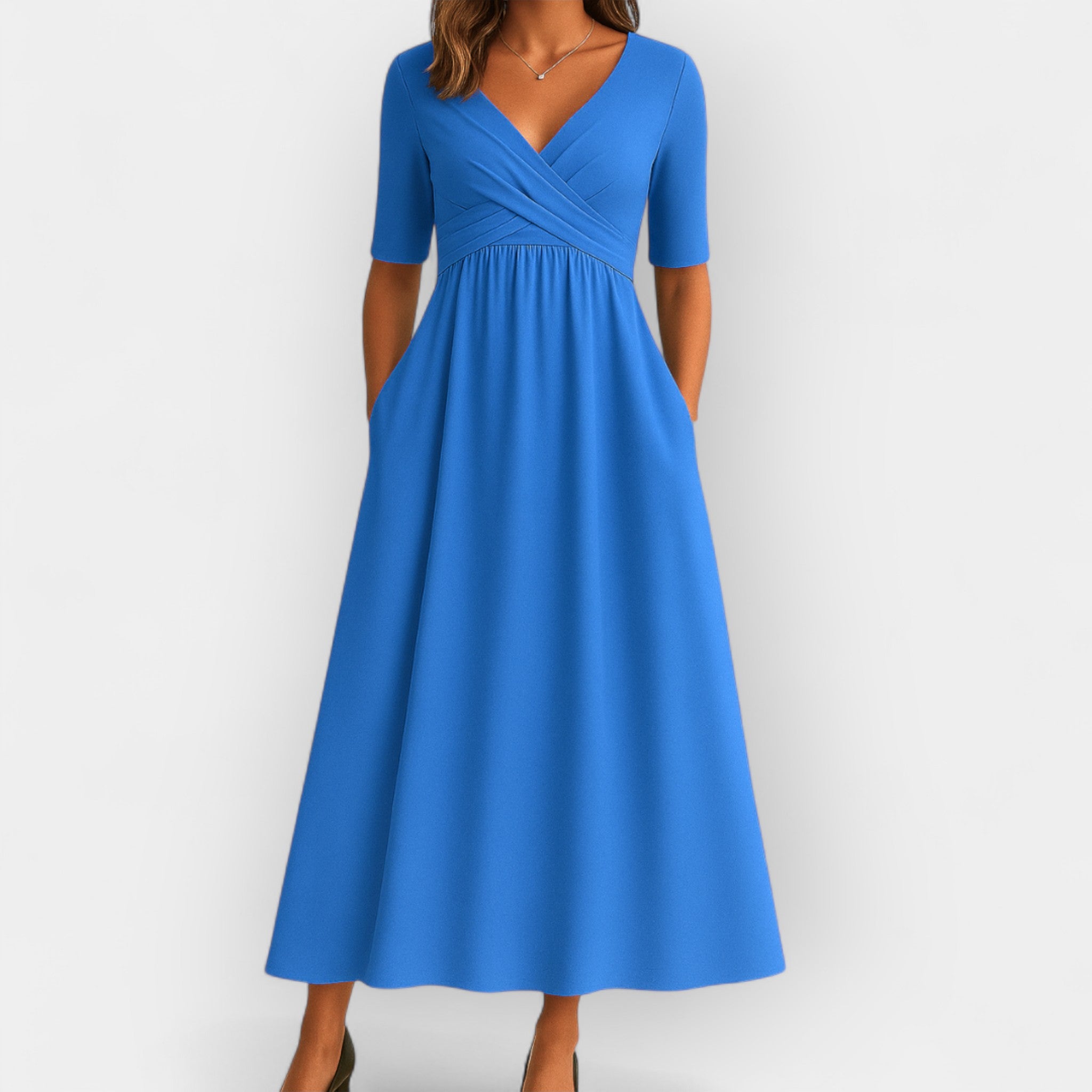 Katarina – Wrap Dress with Short Sleeves