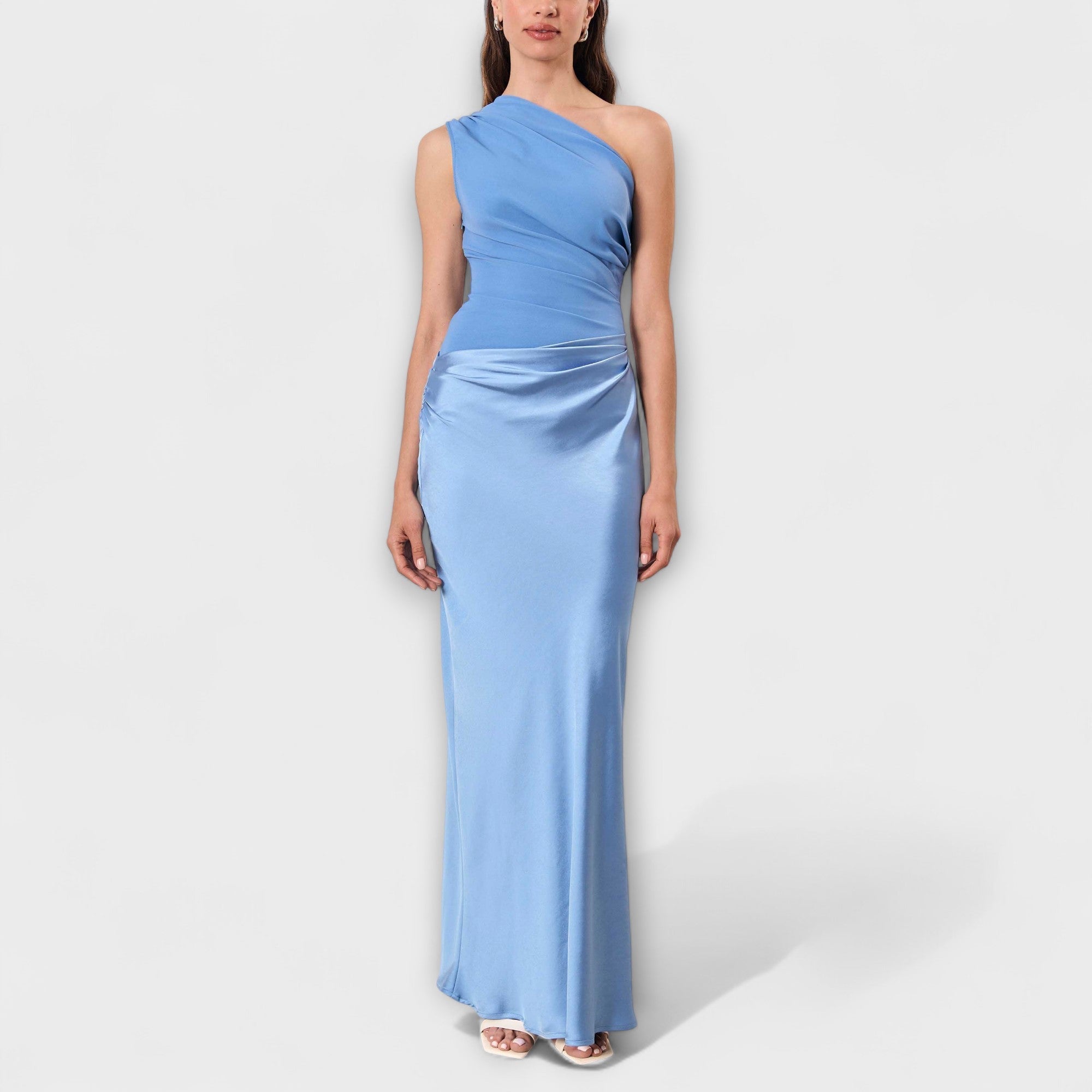Rochie maxi cu un umăr gol
