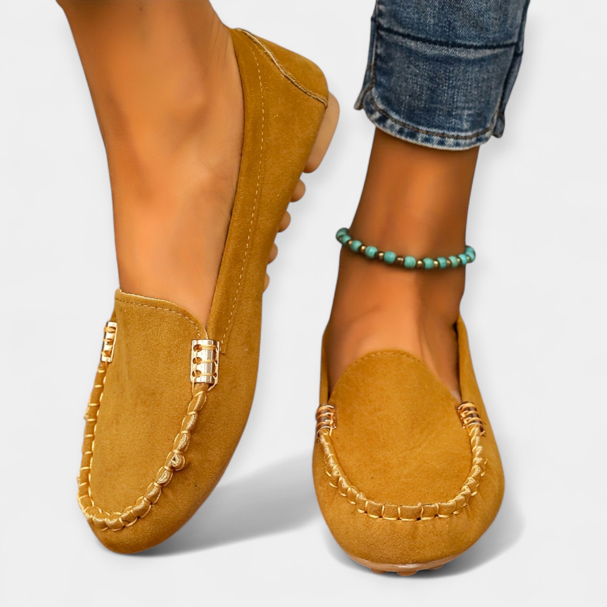 Loafers cu detaliu metalic