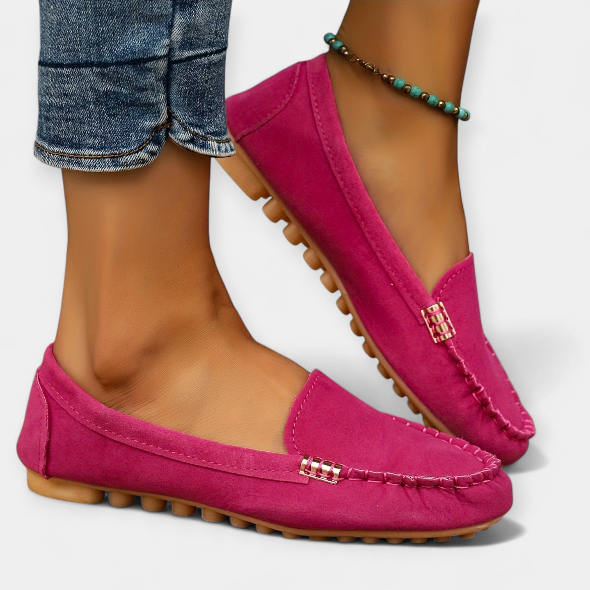 Loafers cu detaliu metalic