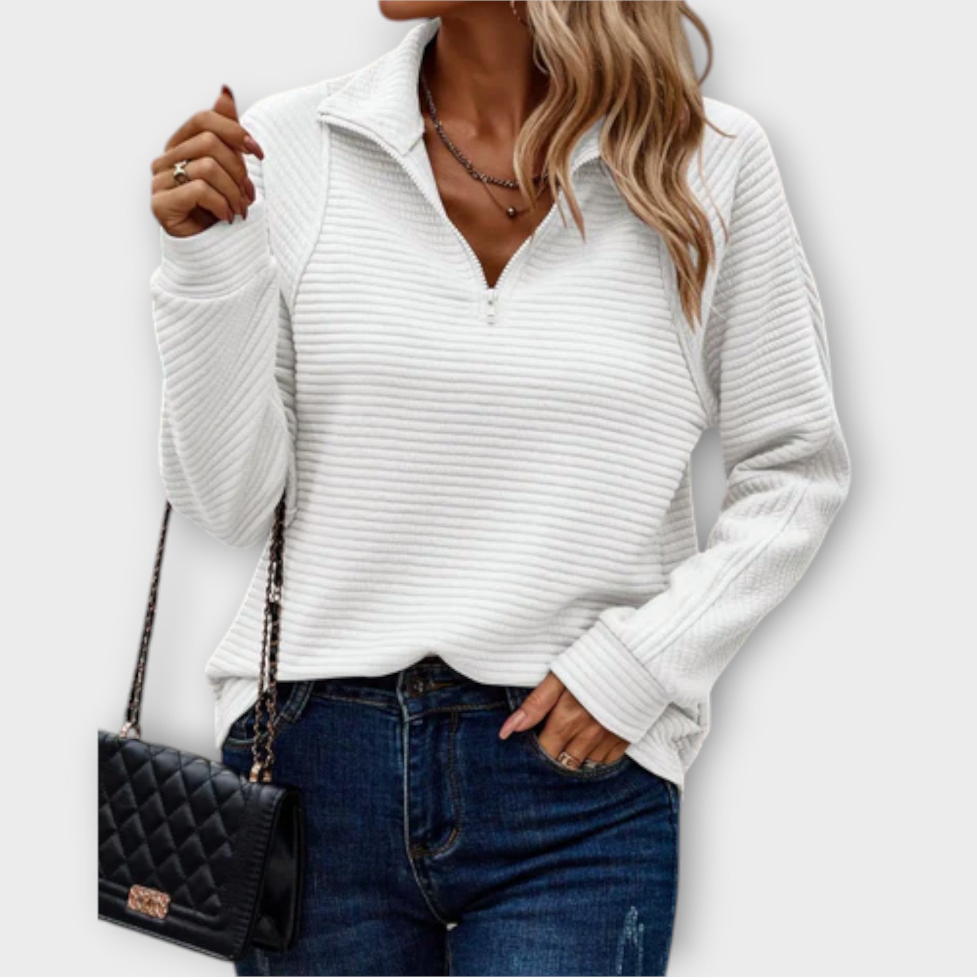Pullover with Half-Zip