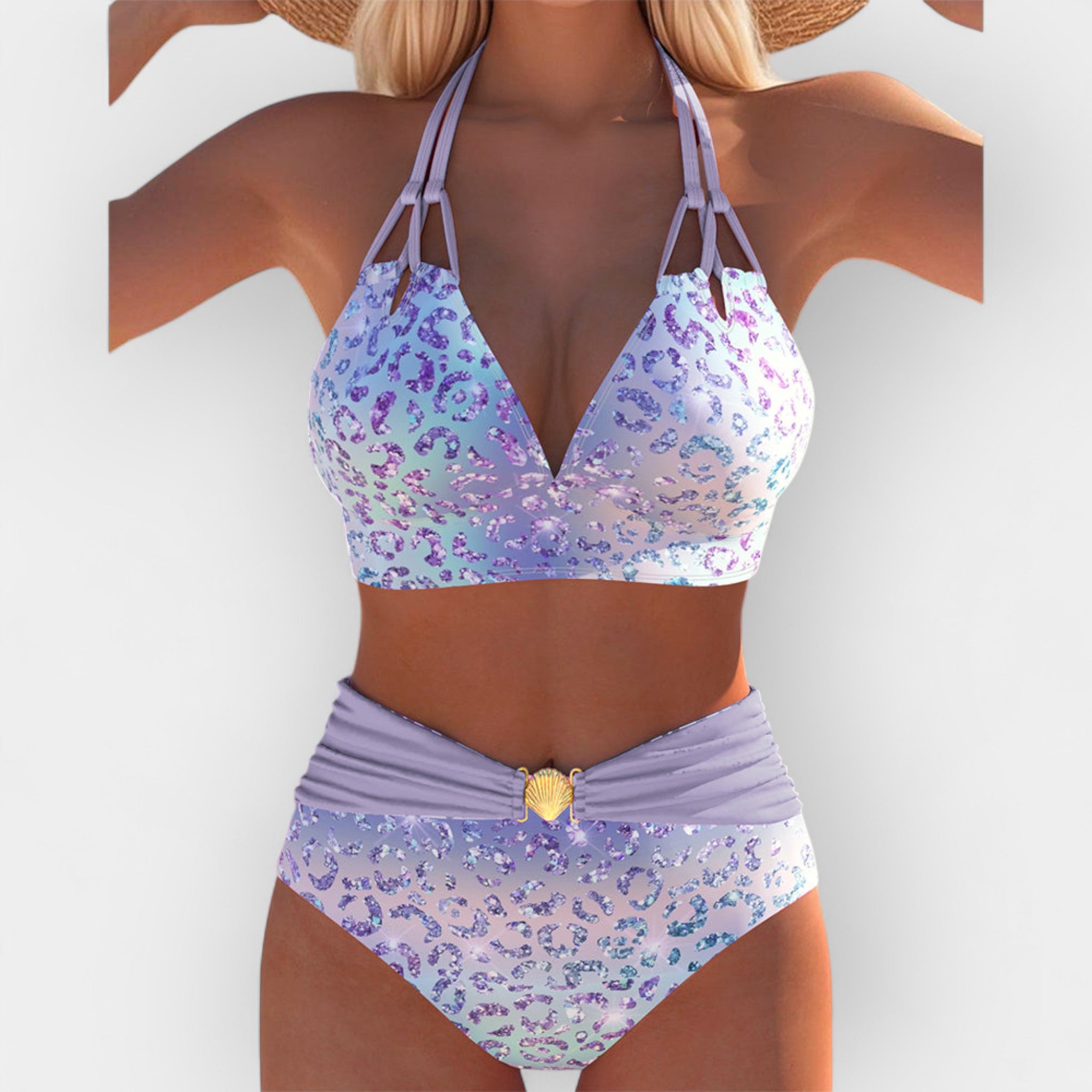 Bikini cu gât legat, stil seducător