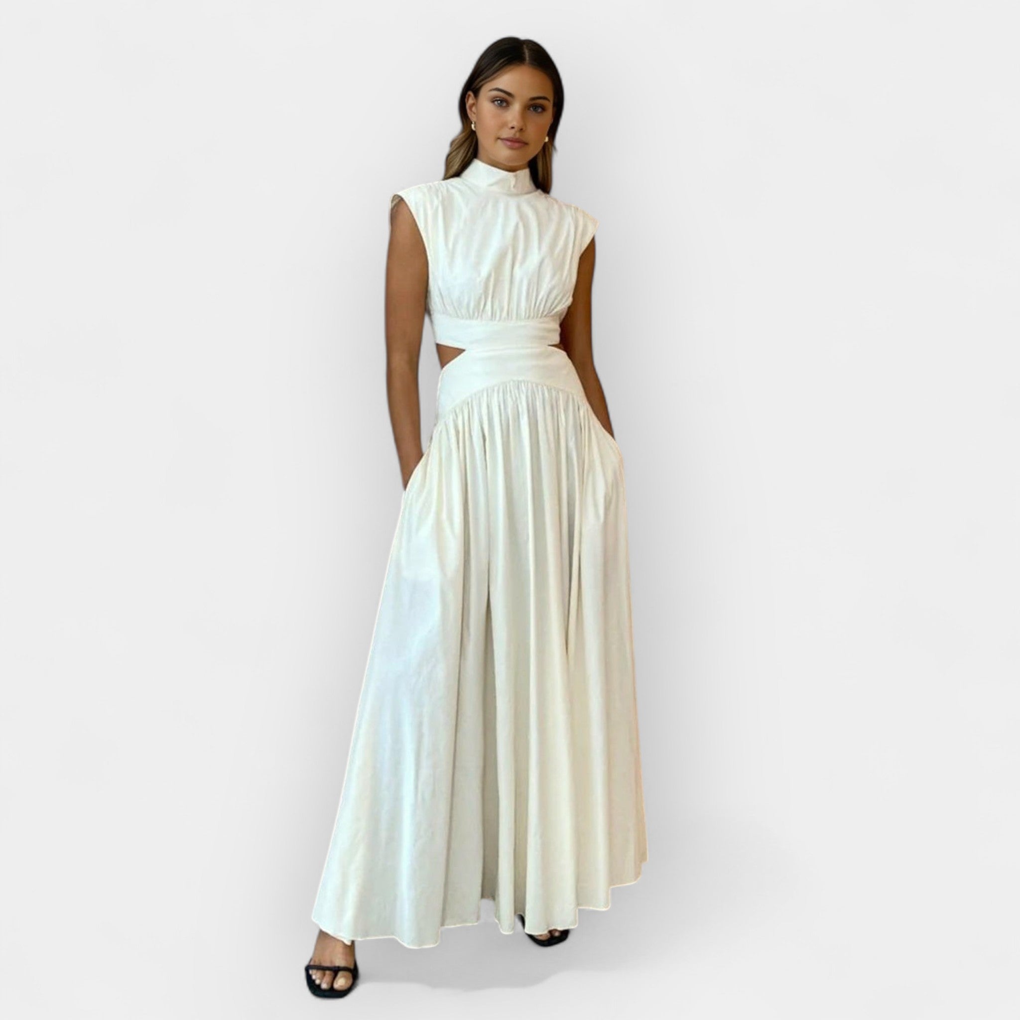 Rochie elegantă cu decupaje