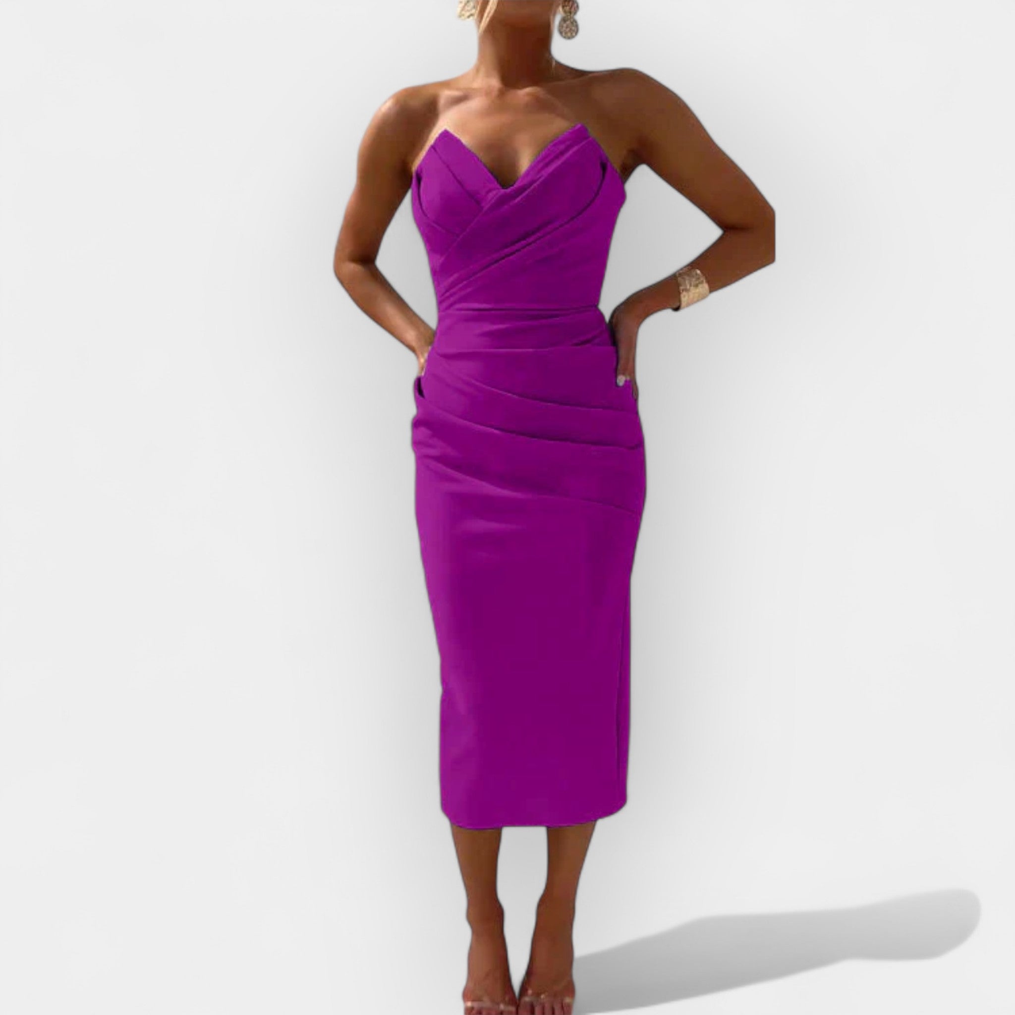 Fitted Midi Dress