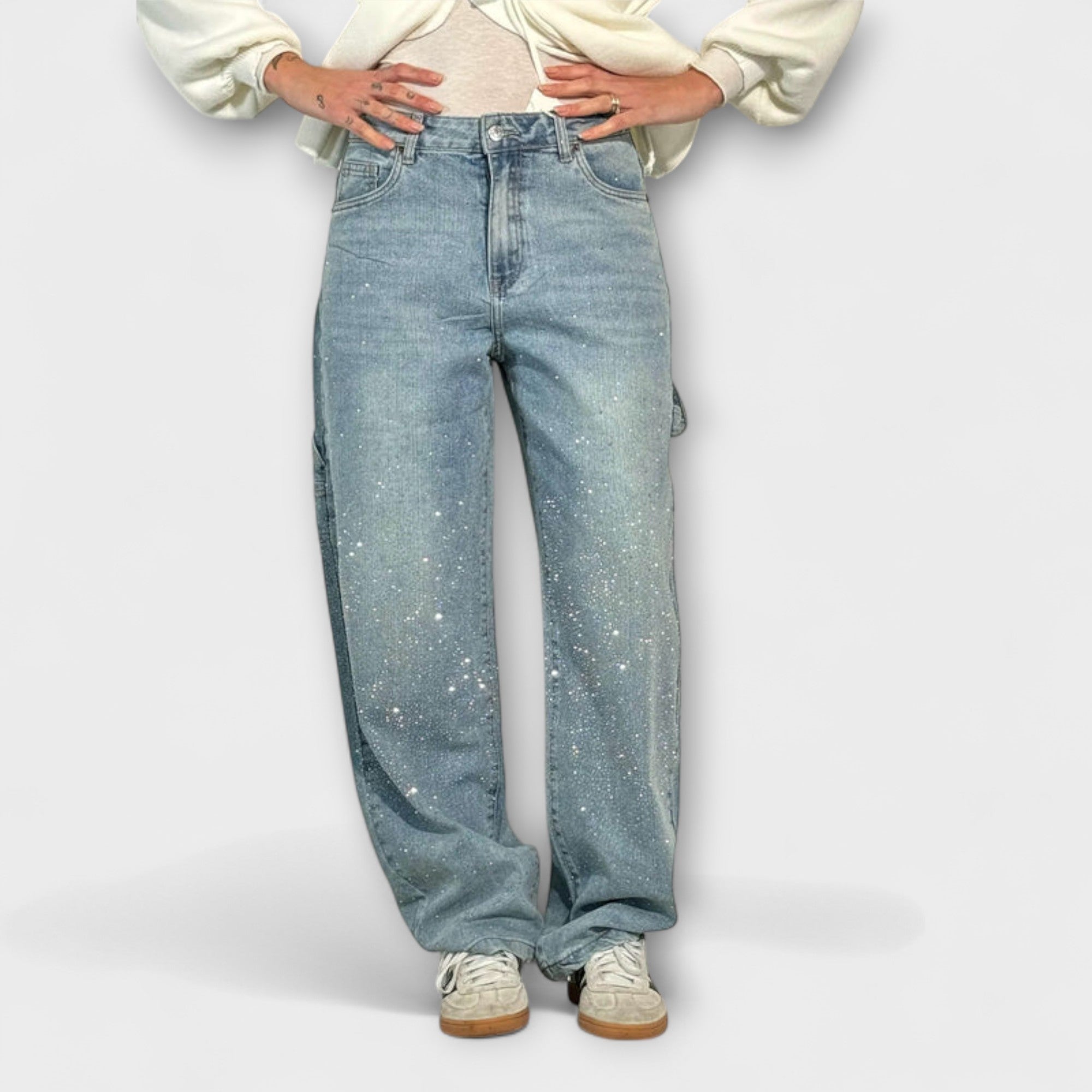 Fable - Shine Denim Jeans v štýle Balloon Carpenter