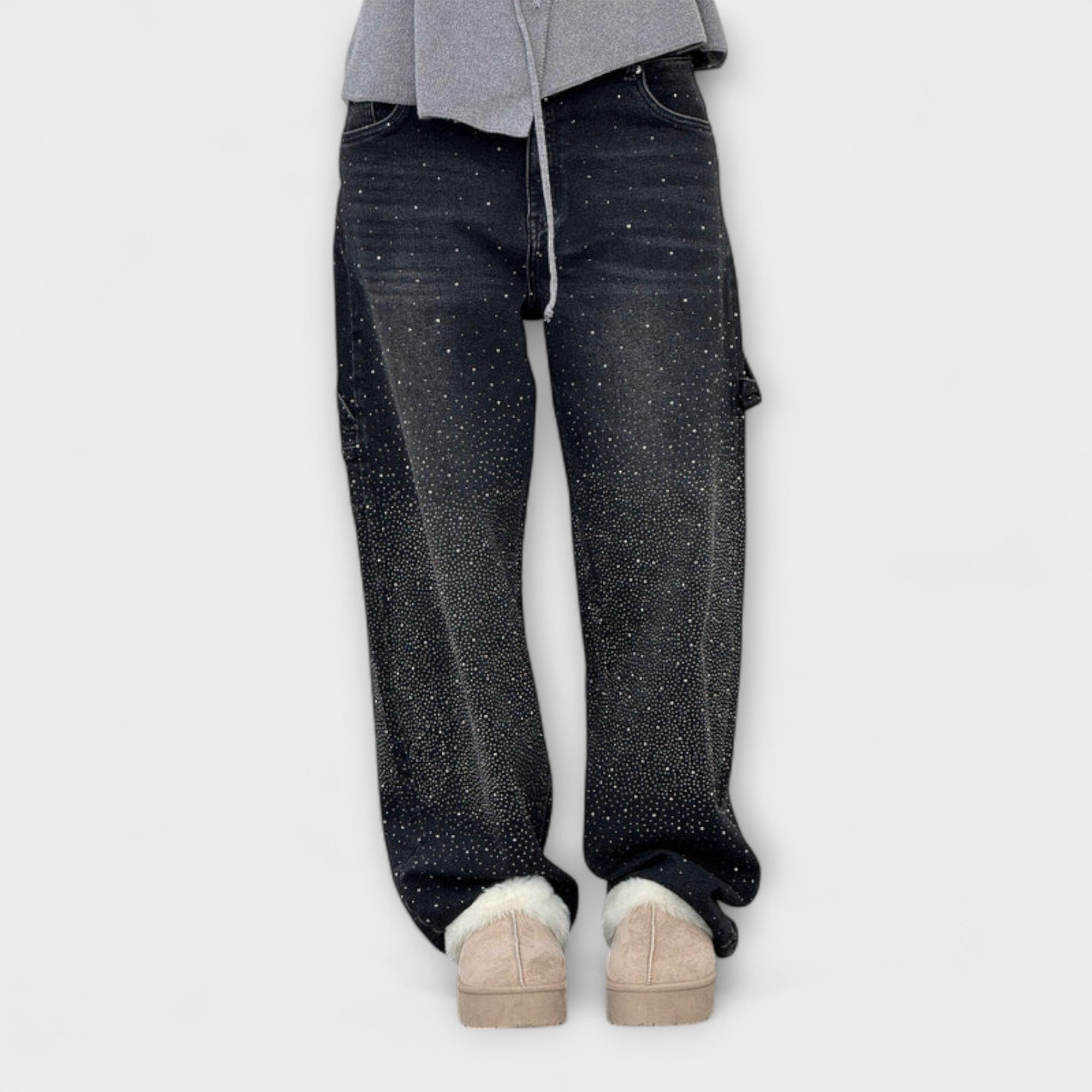 Fable - Shine Denim Jeans v štýle Balloon Carpenter