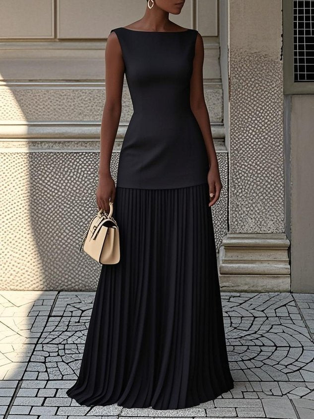 Serena | Pleated Maxi Dress