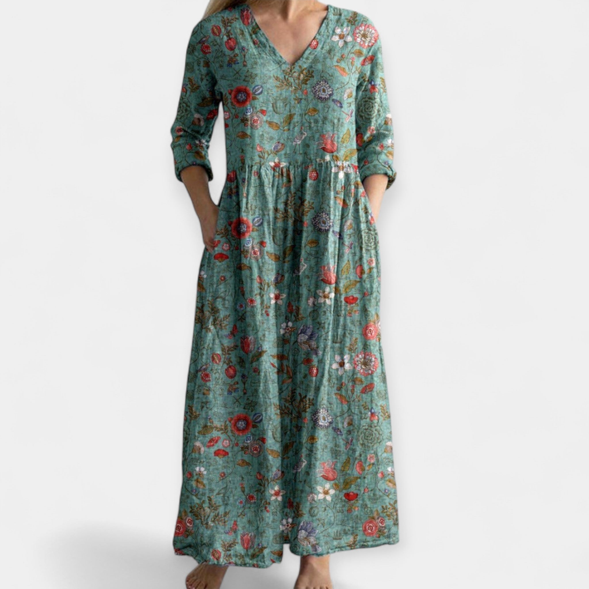 Rochie vaporoasă cu imprimeu floral
