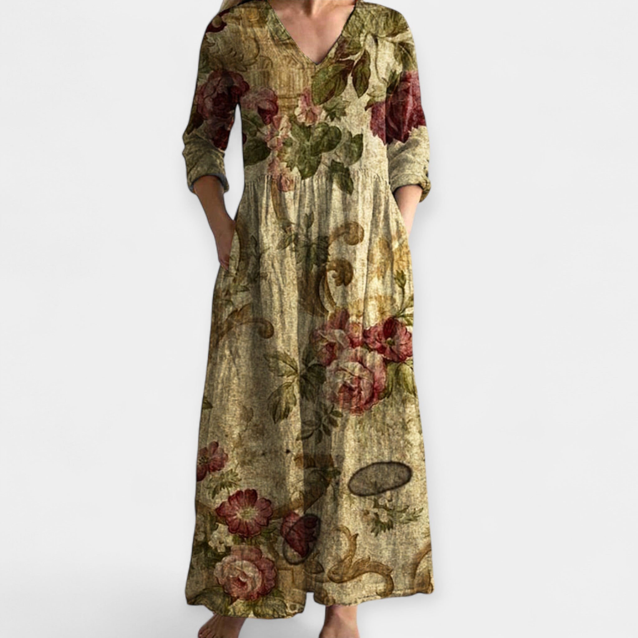 Rochie vaporoasă cu imprimeu floral