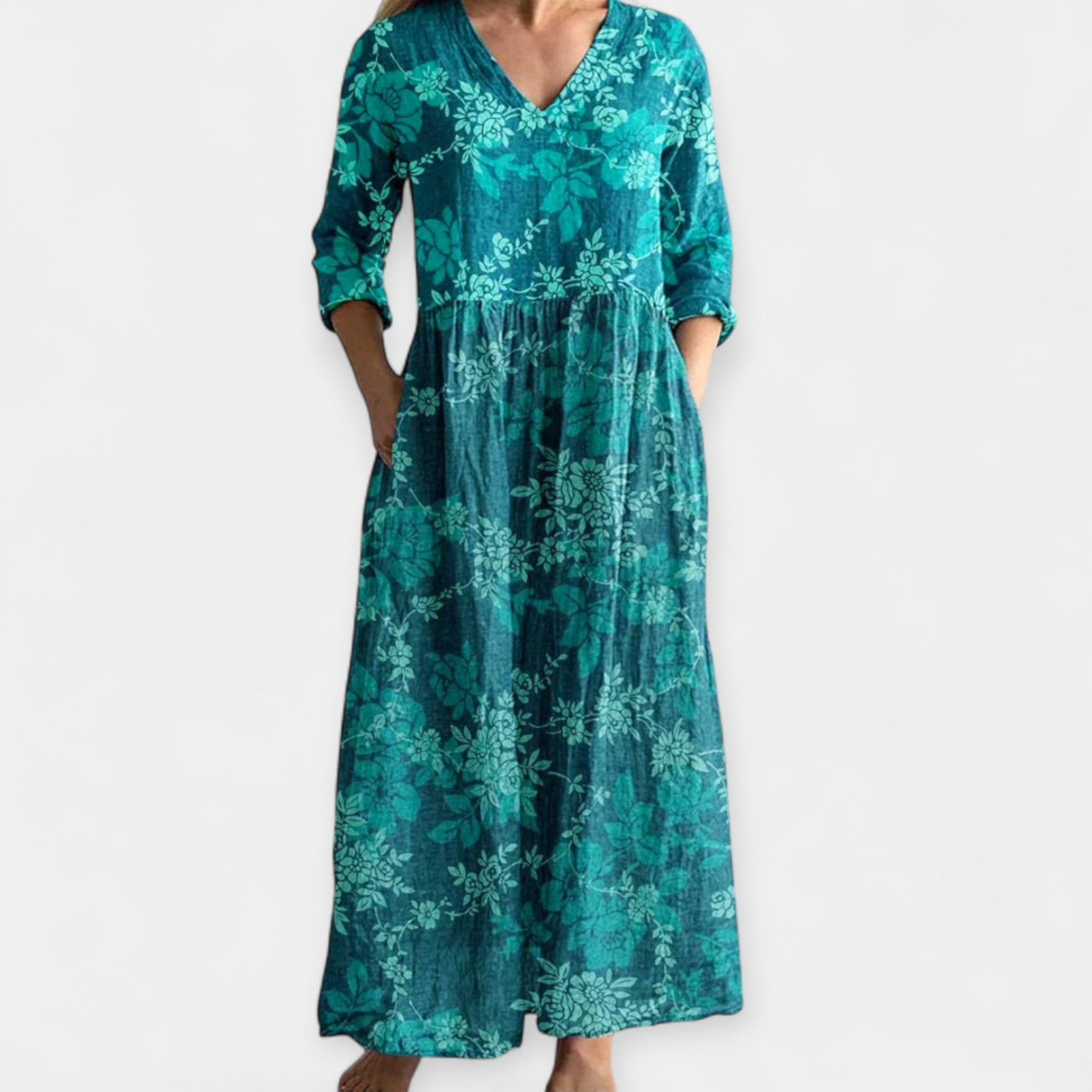 Rochie vaporoasă cu imprimeu floral