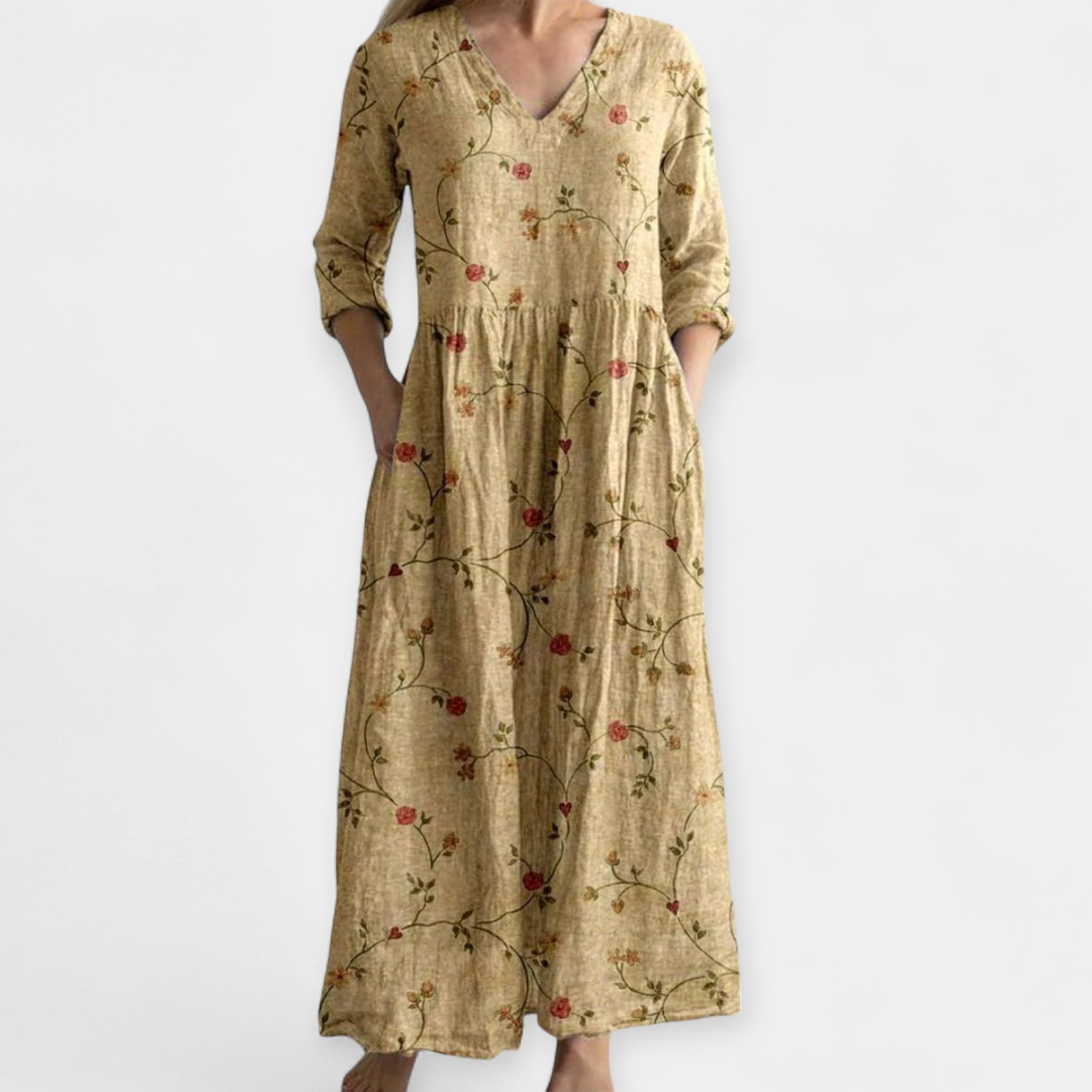 Rochie vaporoasă cu imprimeu floral