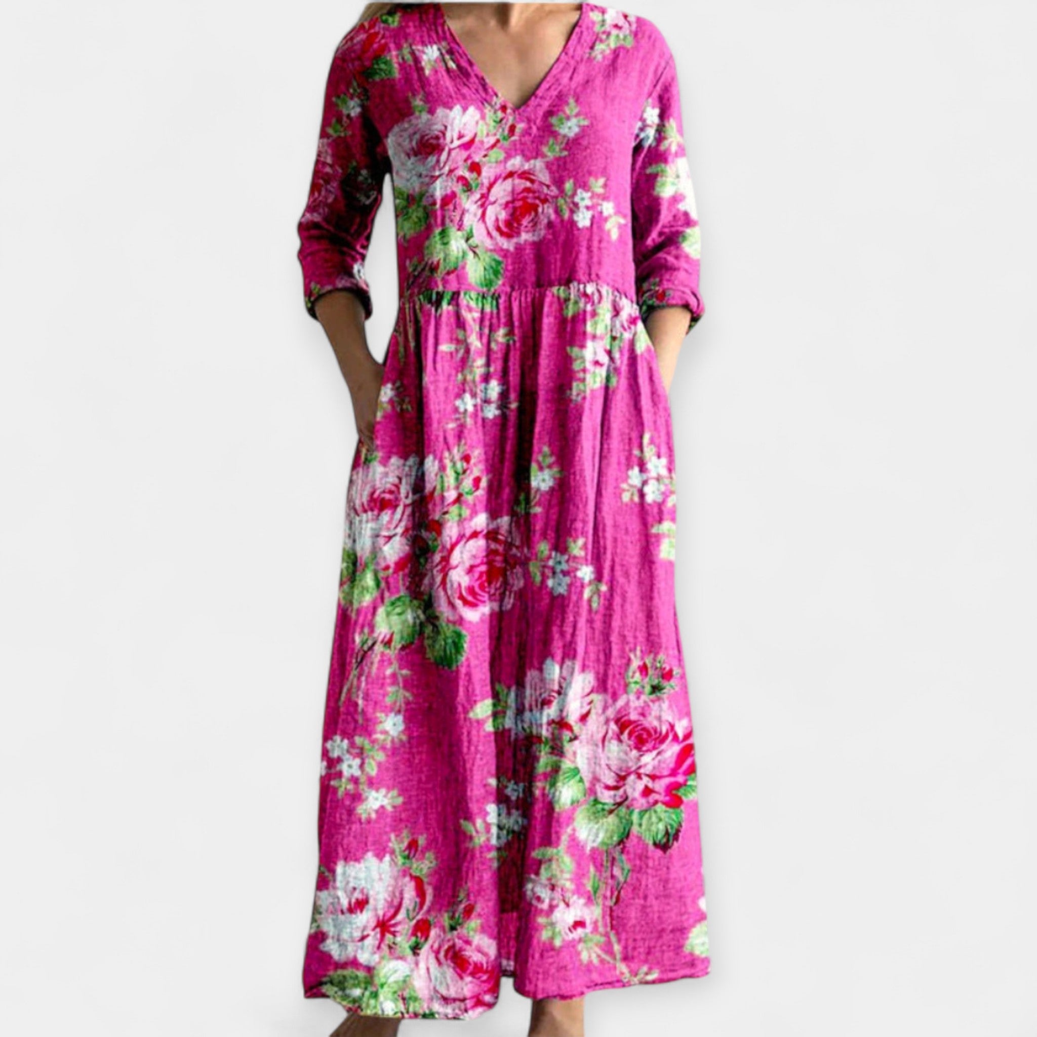 Rochie vaporoasă cu imprimeu floral