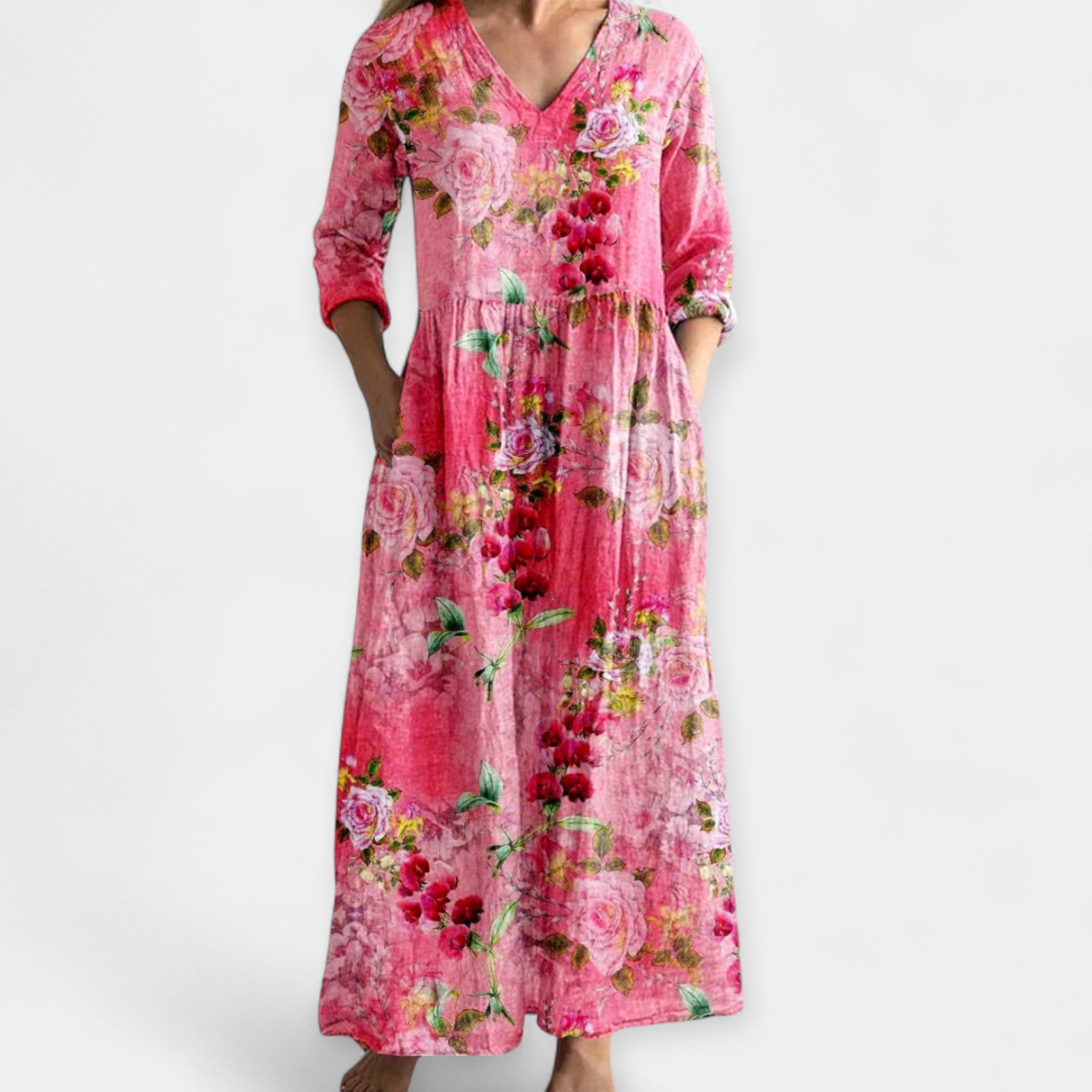 Rochie vaporoasă cu imprimeu floral
