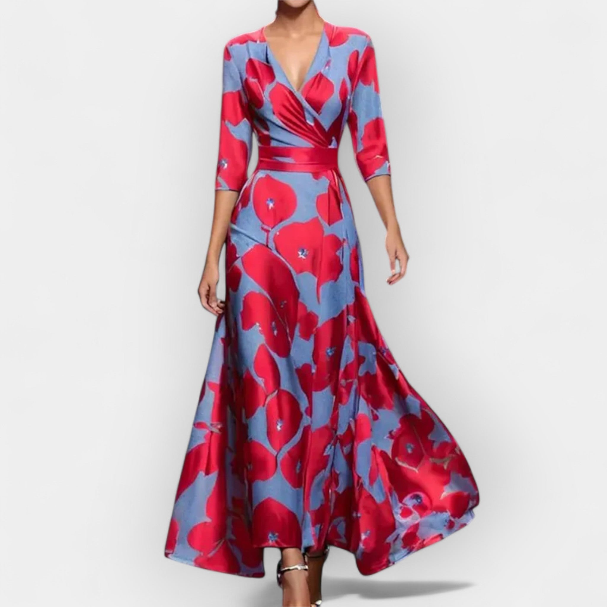 Rochie maxi florală elegantă