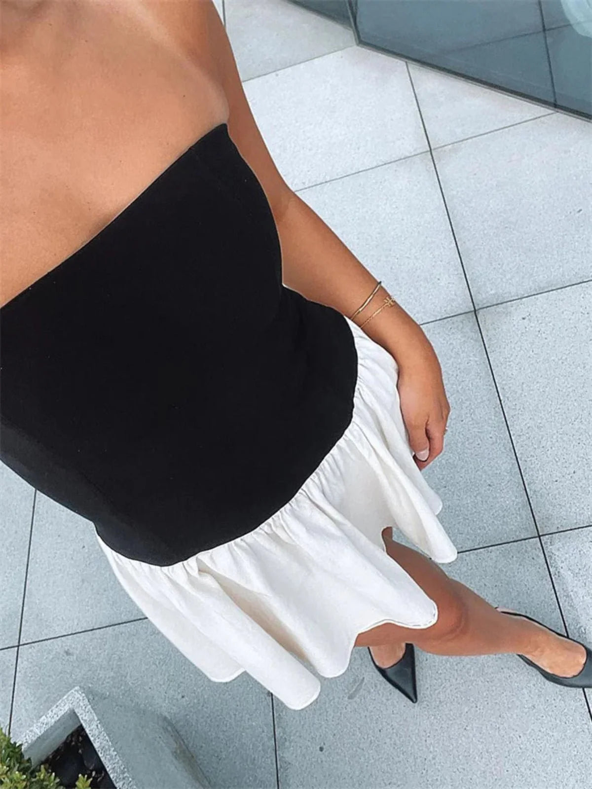 Sleeveless Jersey Mini Dress