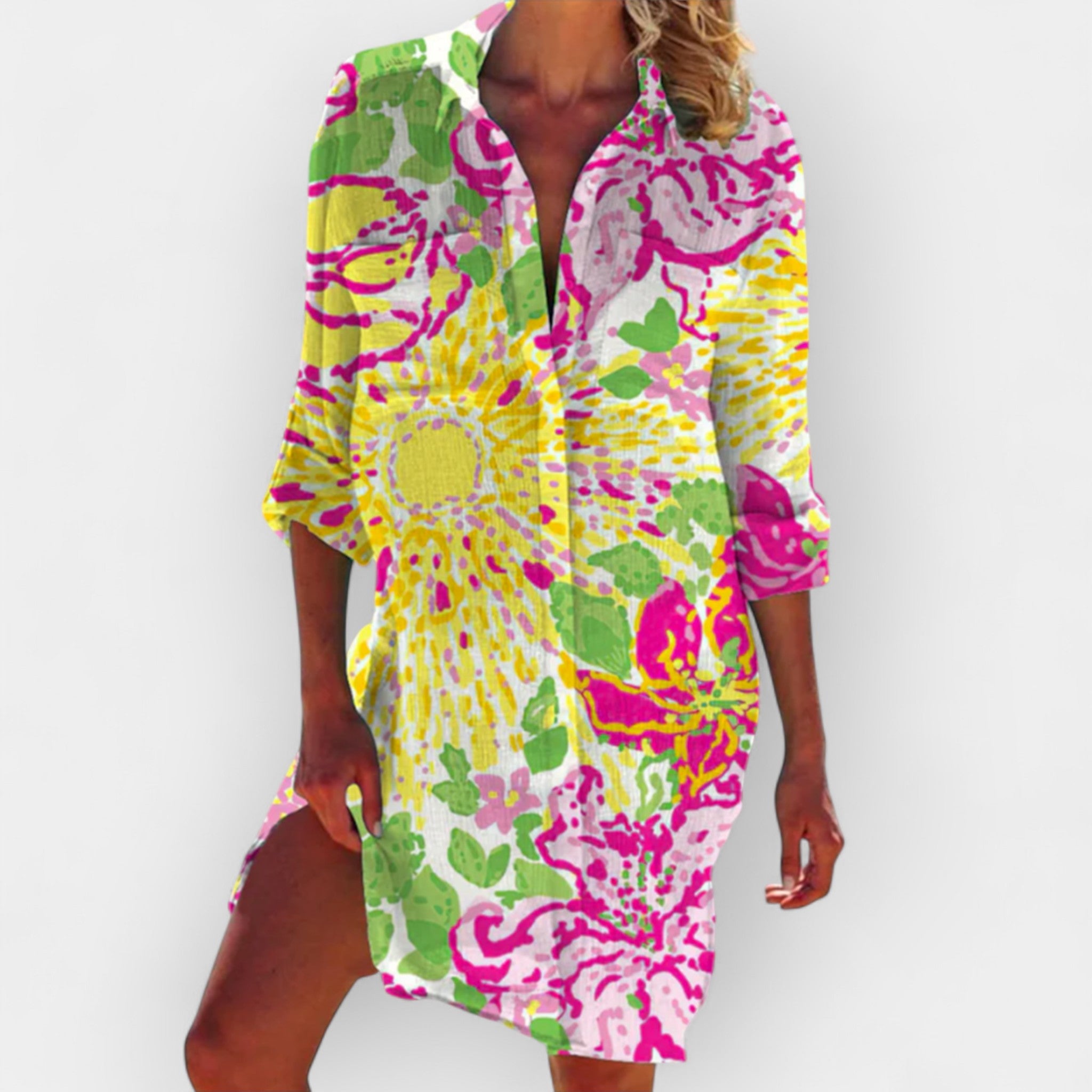 Rochie Vaporoasă cu Croială Elegantă
