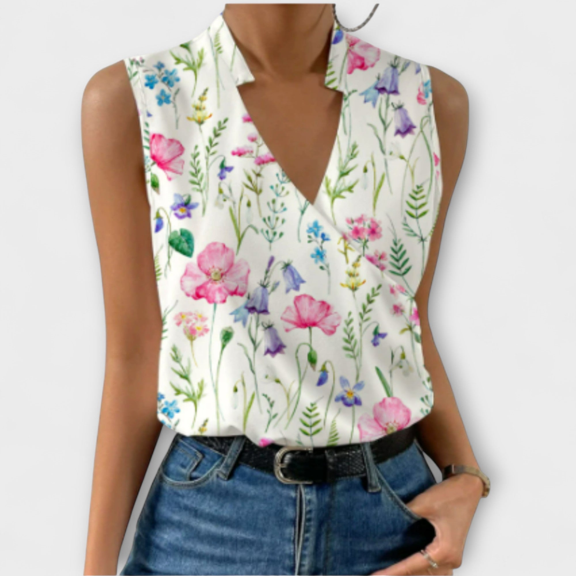 Soft Summer Top with V-Neckline