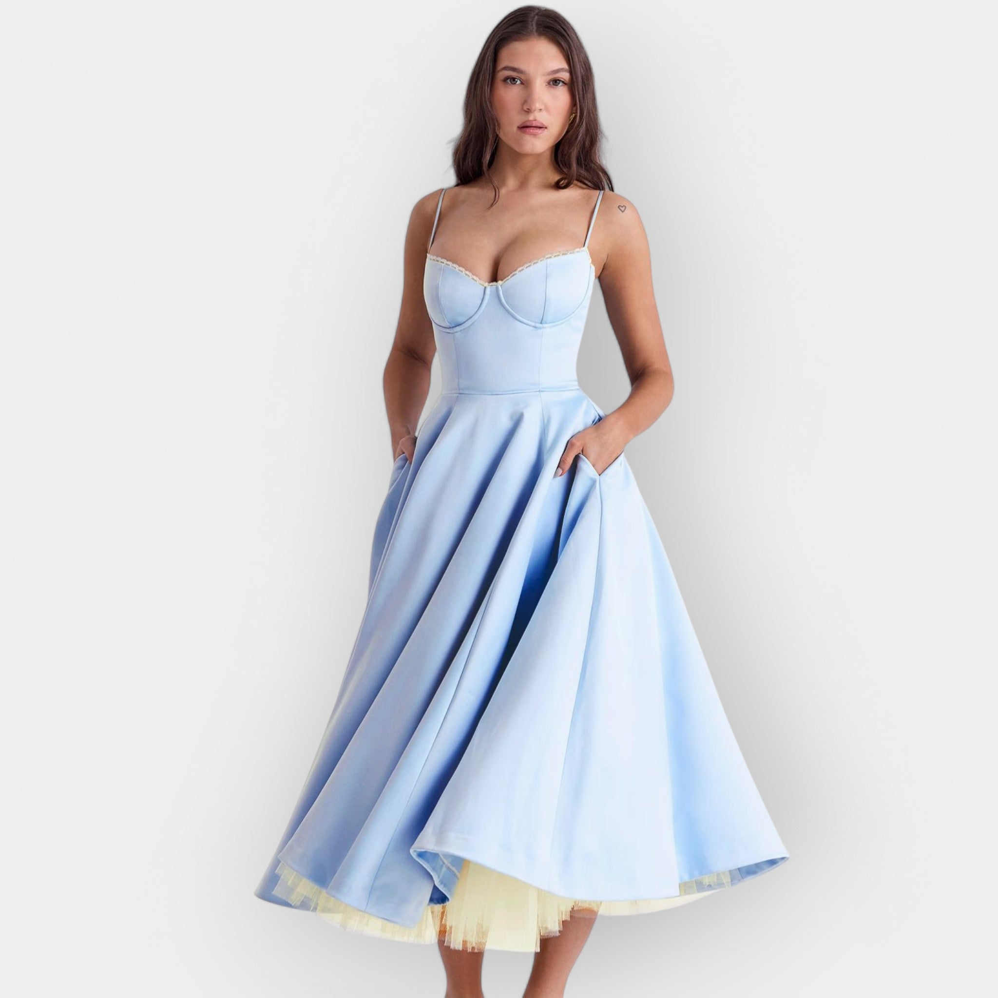 Rochie midi elegantă