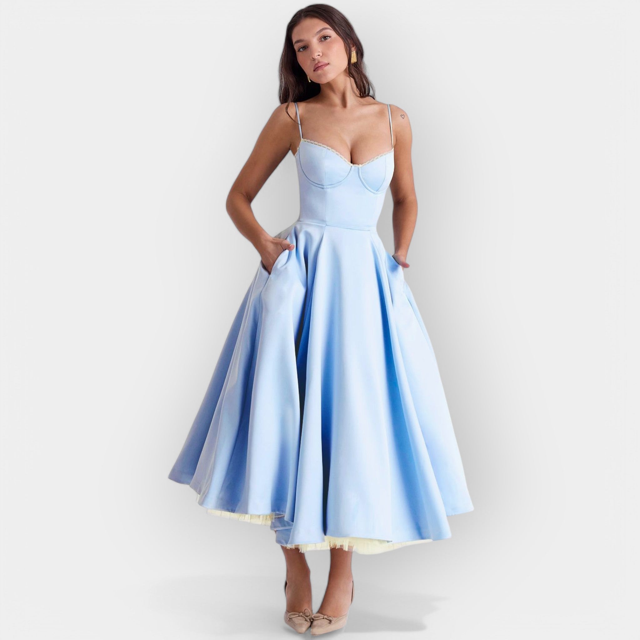 Rochie midi elegantă