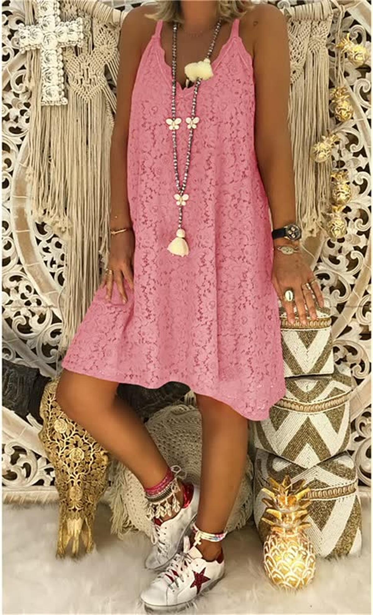 V-Neck Summer Dress With Flattering Silhouette