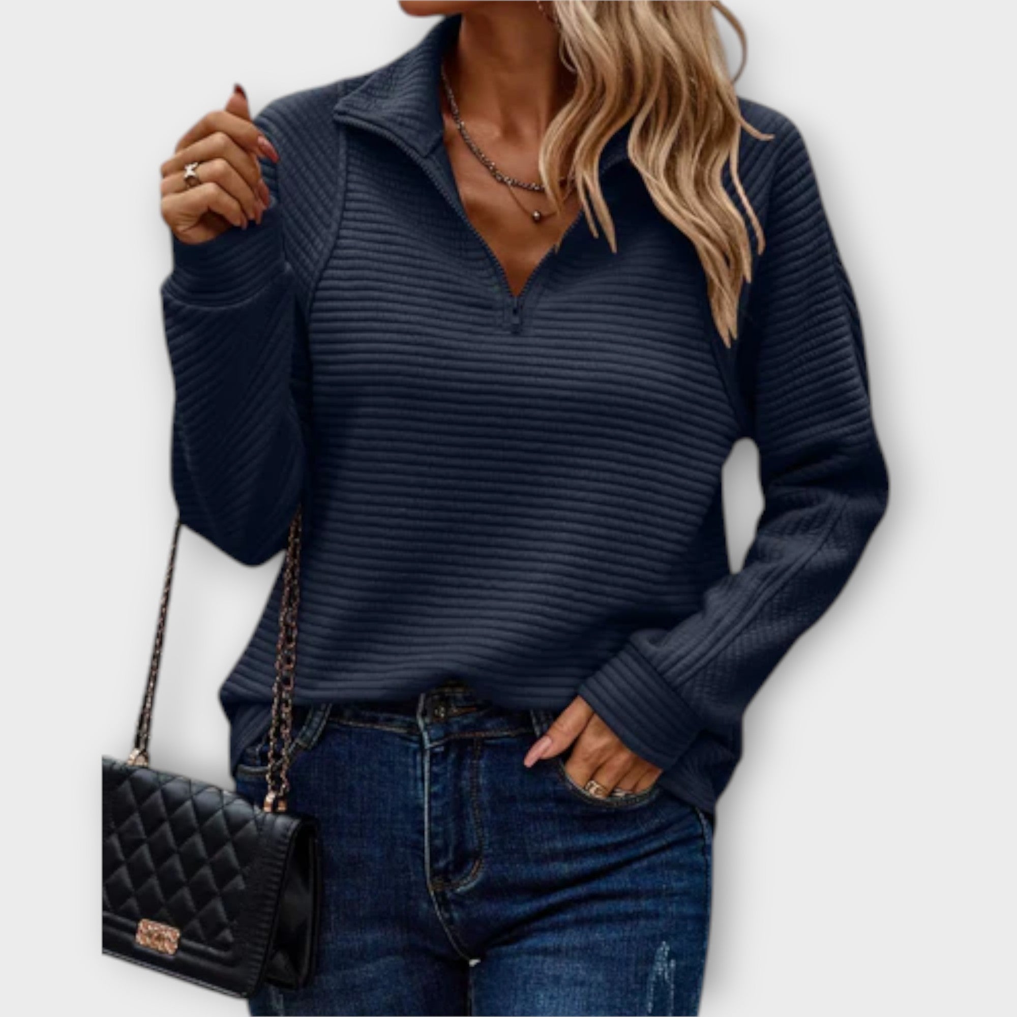 Pullover with Half-Zip