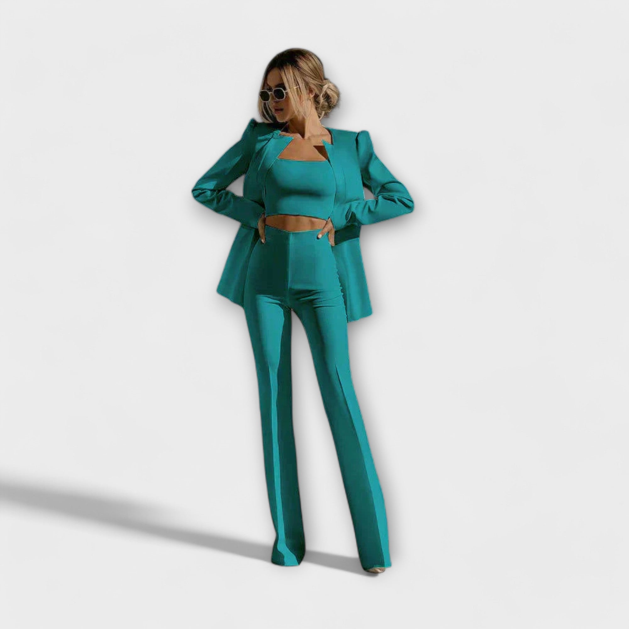 Selina - Štýlová 3-dielna súprava (Blazer, Top, Nohavice)