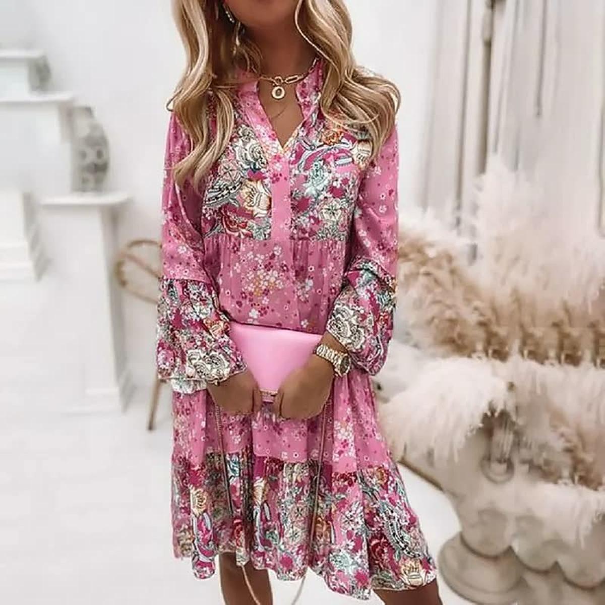 Women's Boho Spring Dress 2025