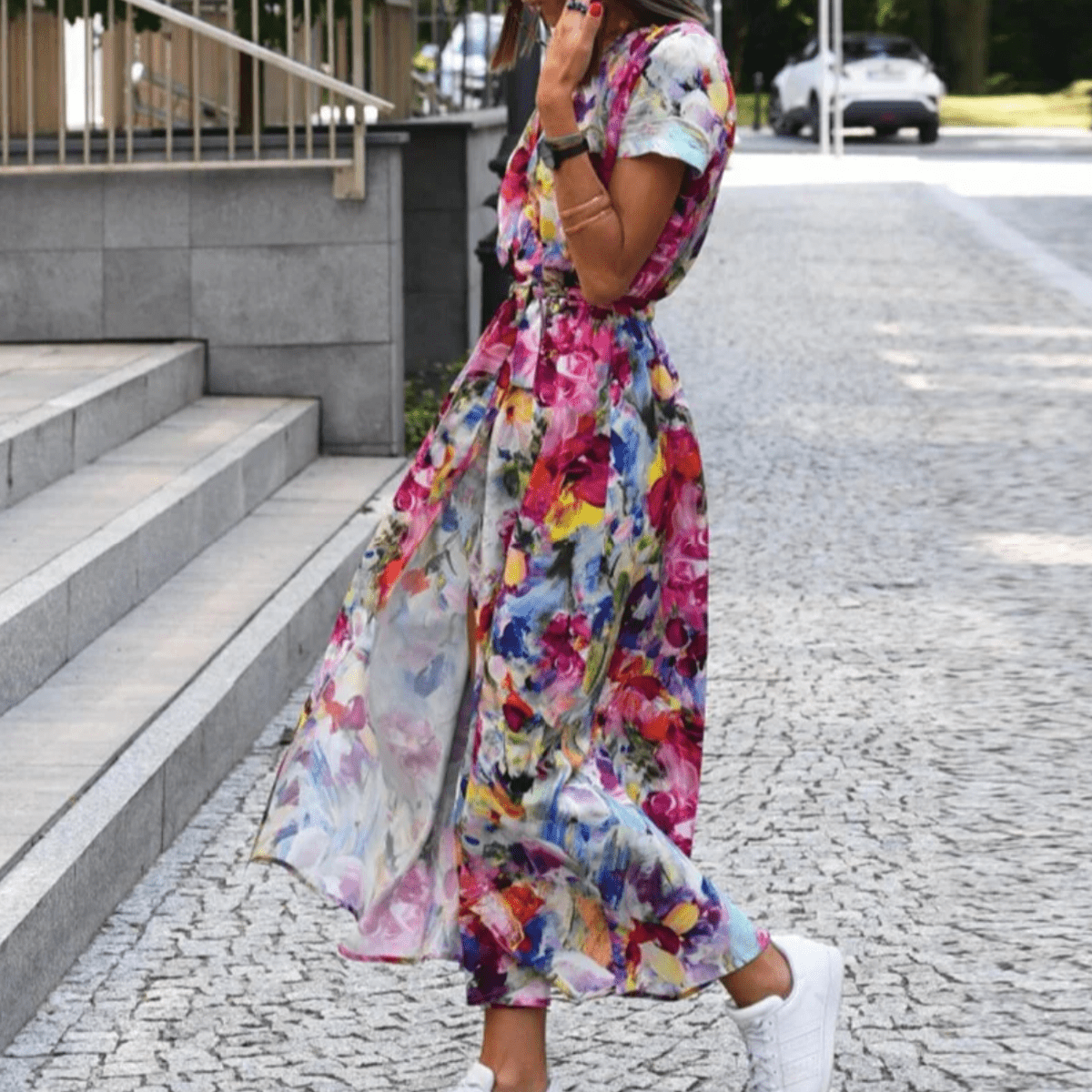 Women's Elegant Printed Summer Dress