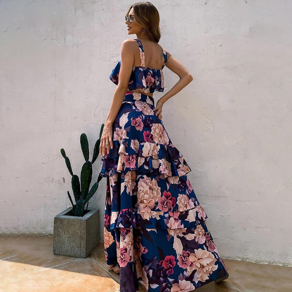 Women's Elegant Summer Maxi Dress With Flattering Fit