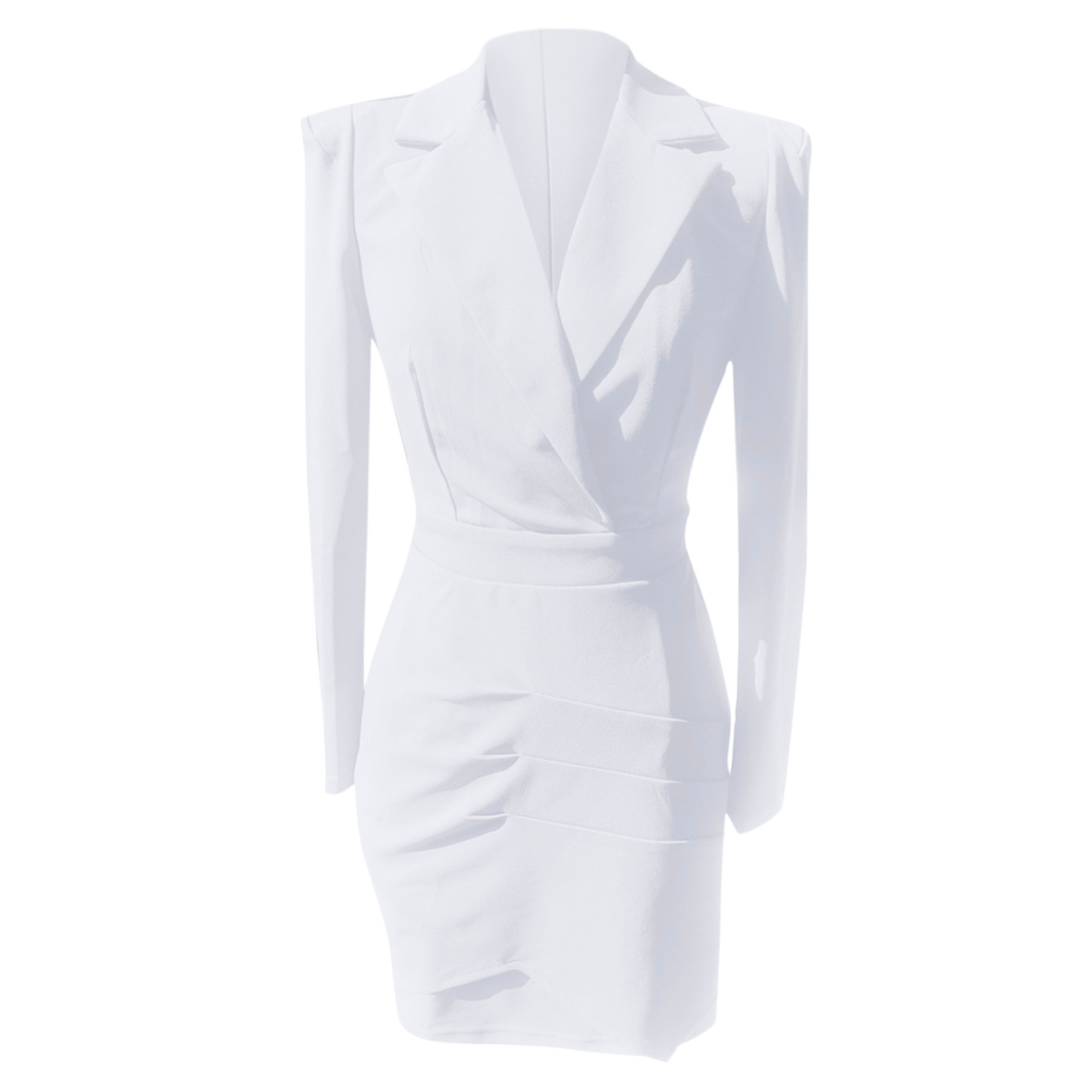 Women's Tailored Long Sleeve Blazer Dress