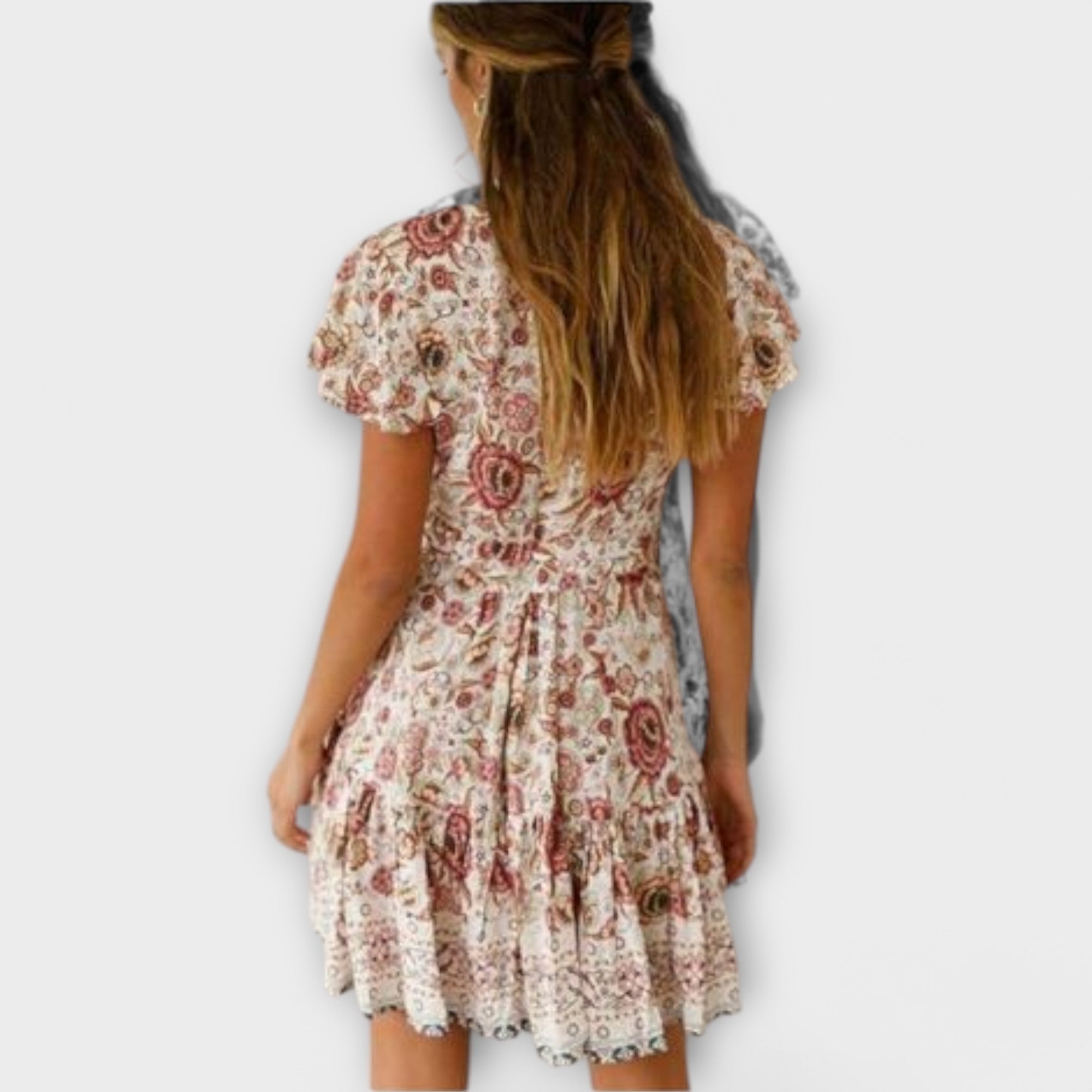Amina - Krátke Boho šaty