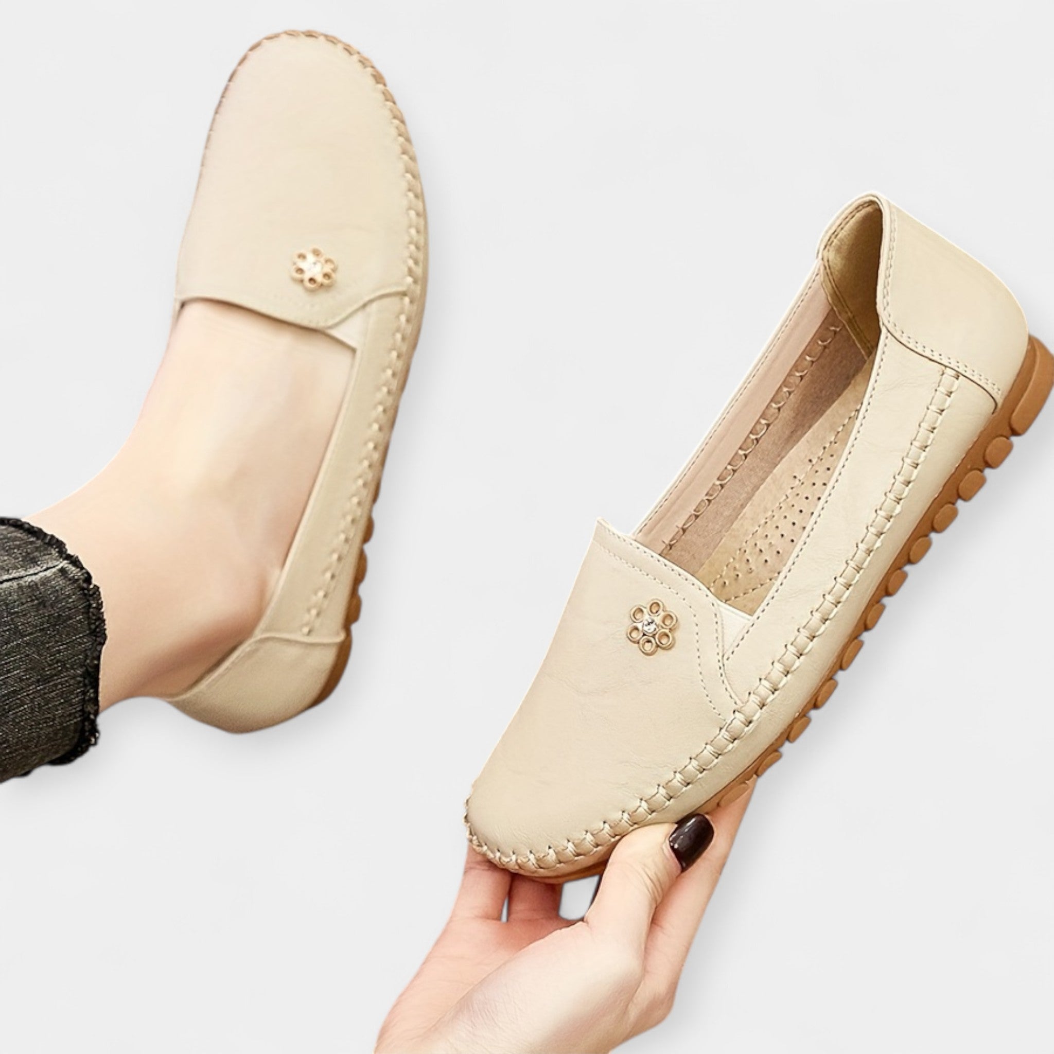Pantofi slip-on cu talpă moale