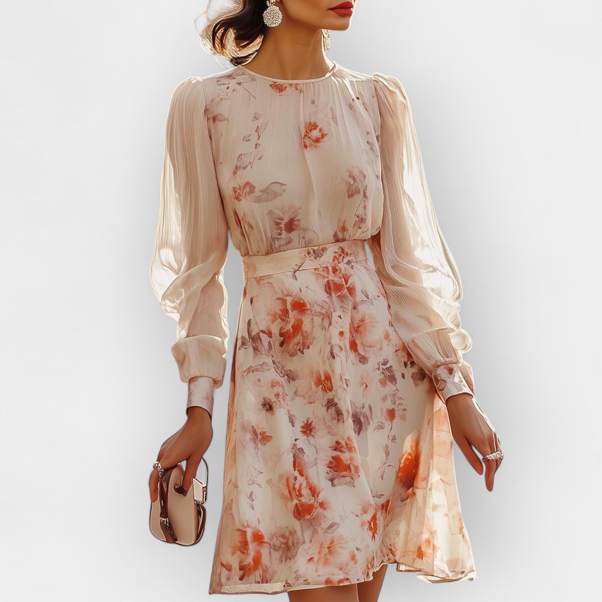 Rochie romantică cu pliuri