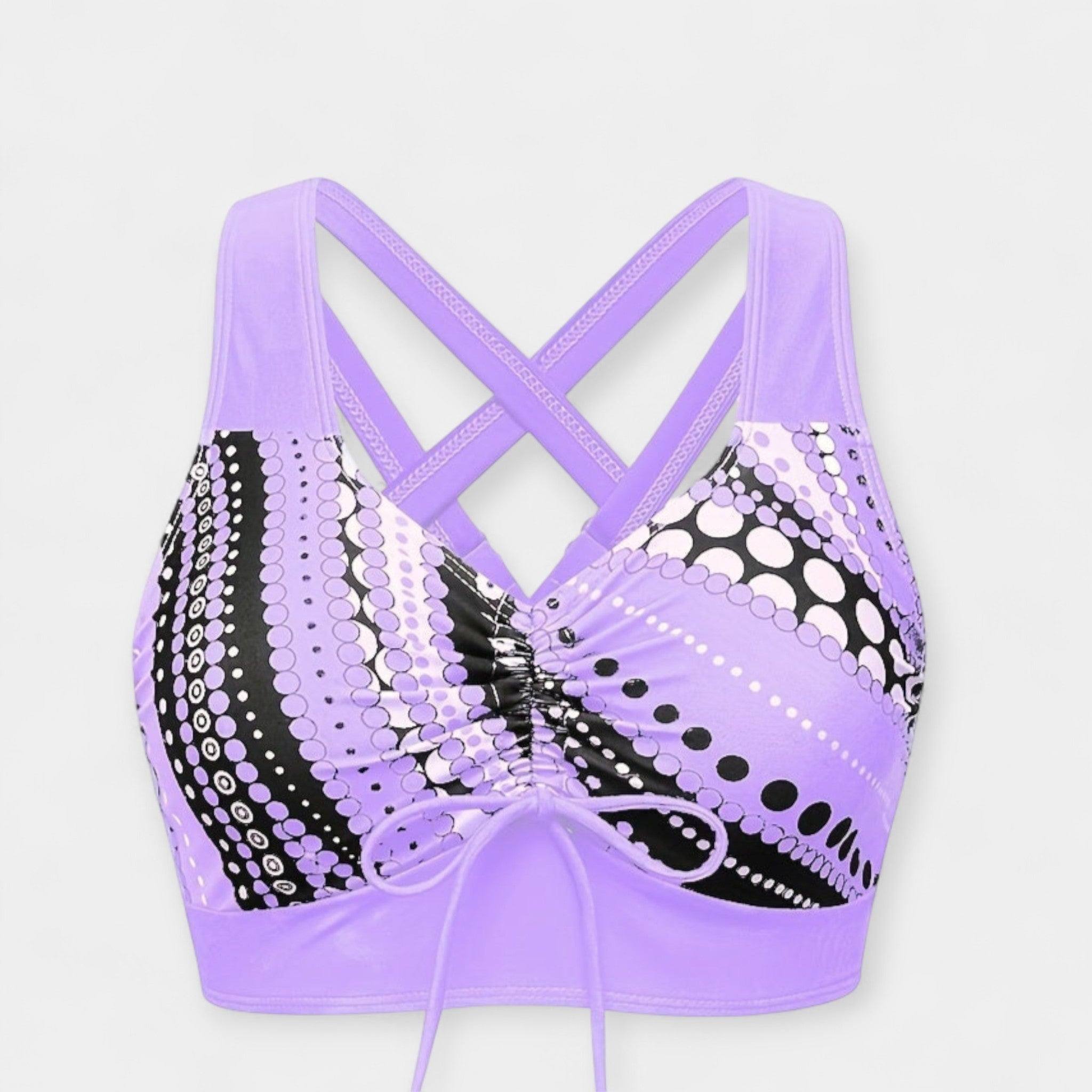 Set bikini cu fustă asortată de plajă