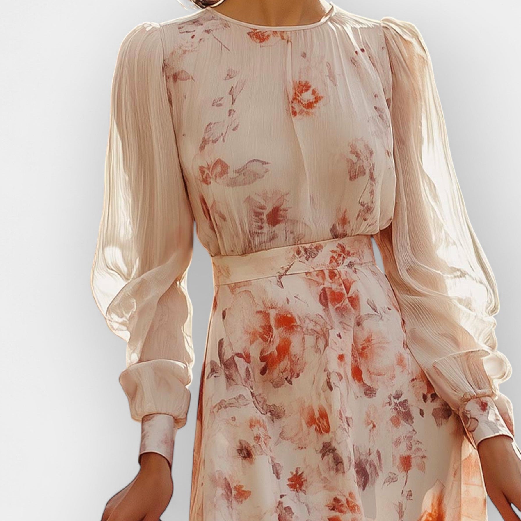 Rochie romantică cu pliuri
