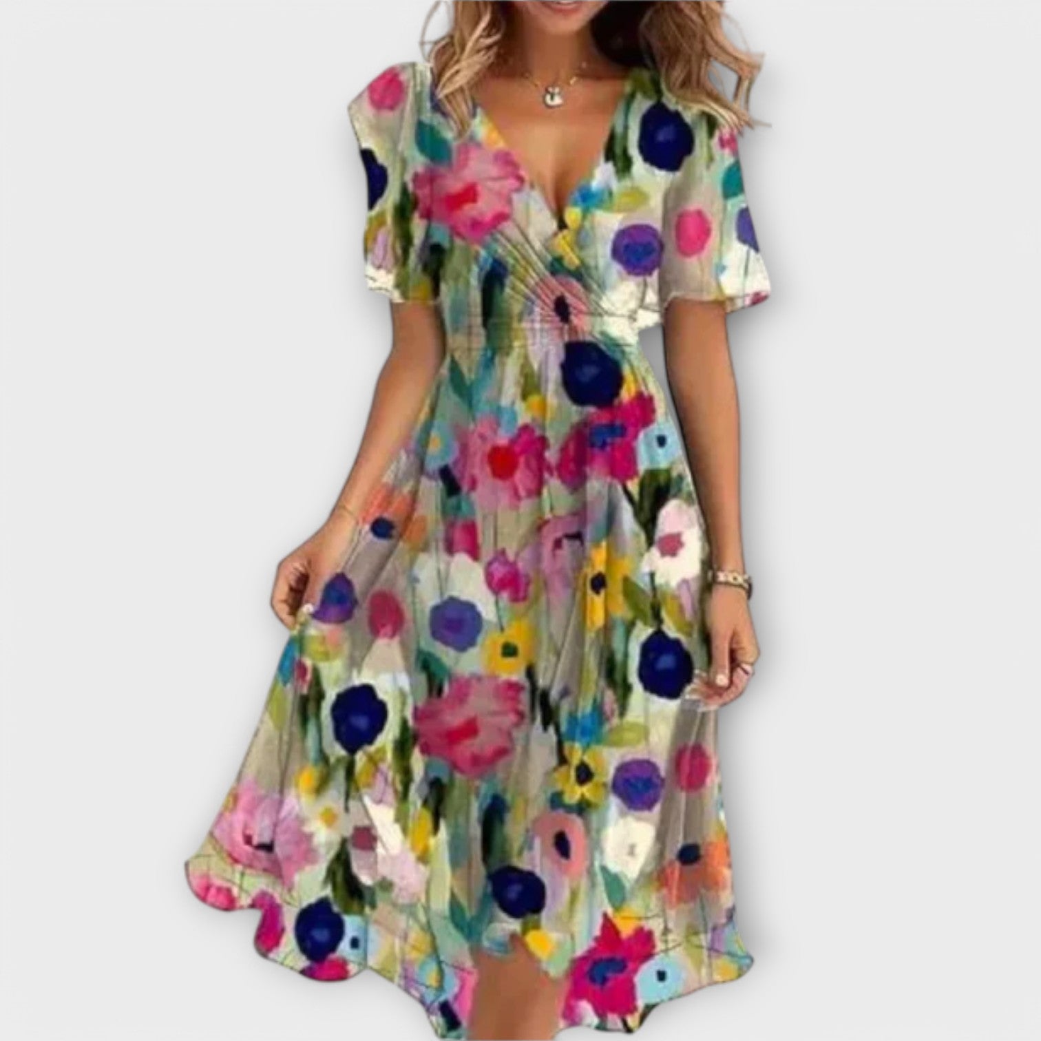 Elegant V-Neck Dress