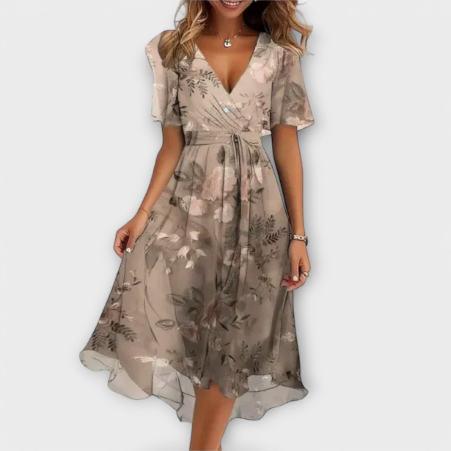 Elegant V-Neck Dress