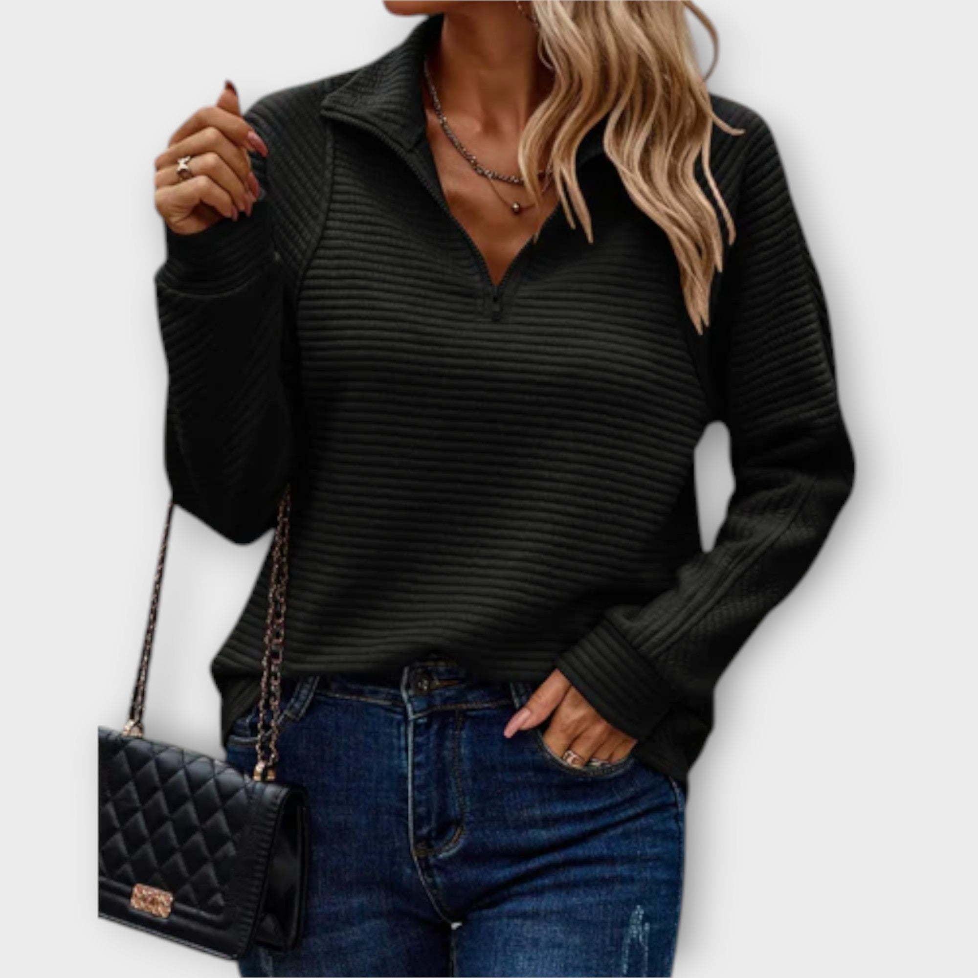 Pullover with Half-Zip