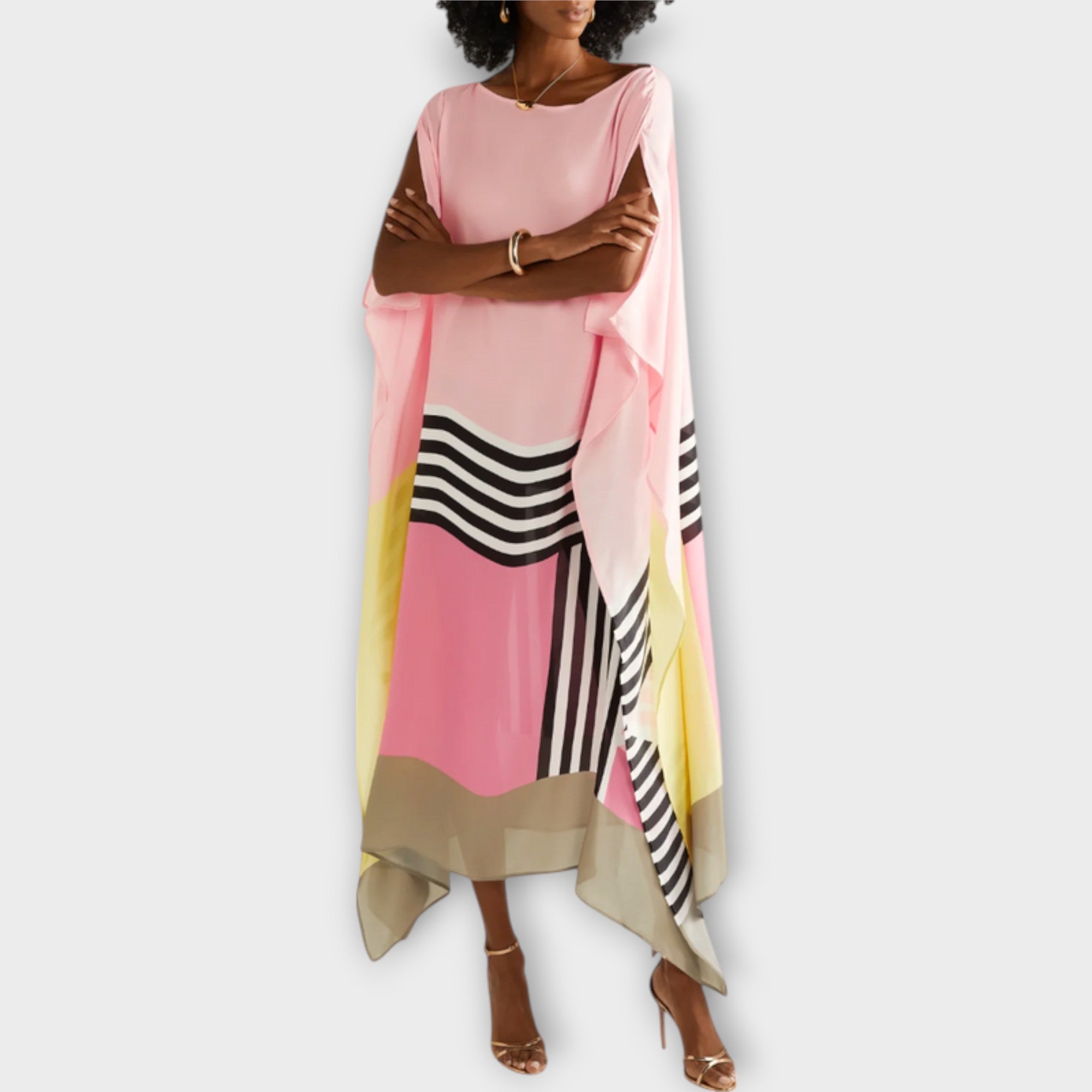 Elenora - Strihový geometrický kaftan