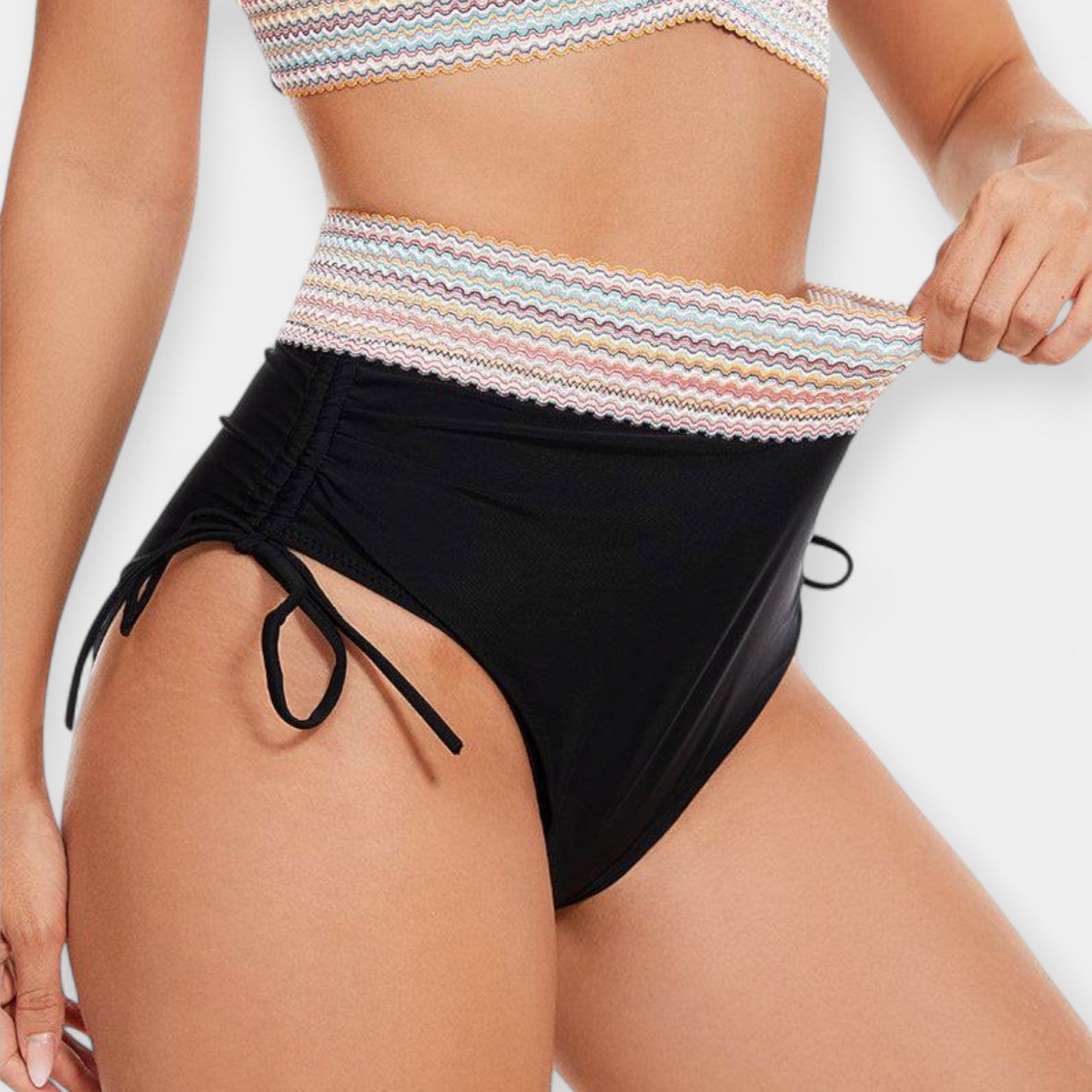 Bikini cu talie înaltă și burete